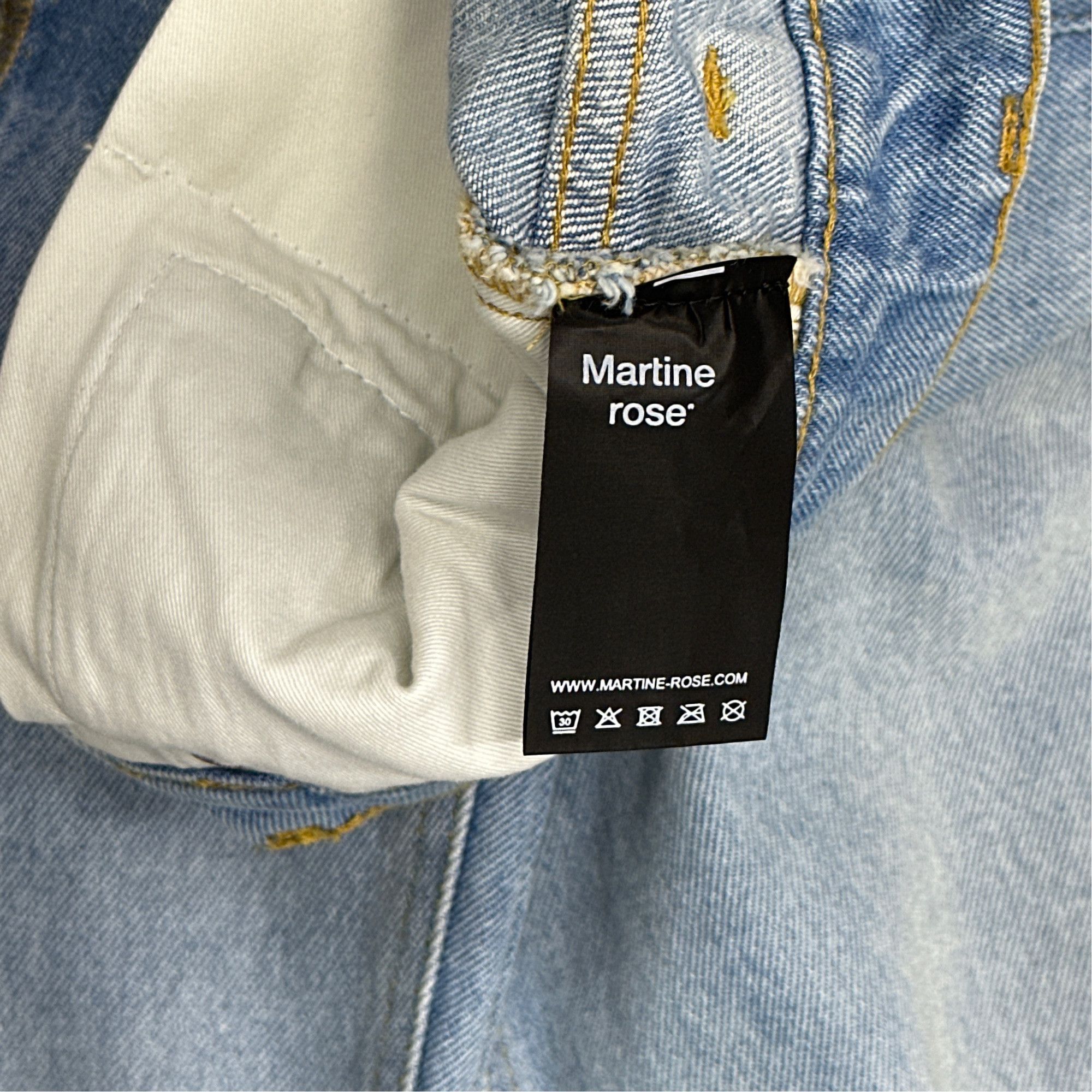 Martine Rose Martine Rose Bleached Wide Leg Jeans Size M Size 28" / US 6 / IT 42 - 3 Thumbnail
