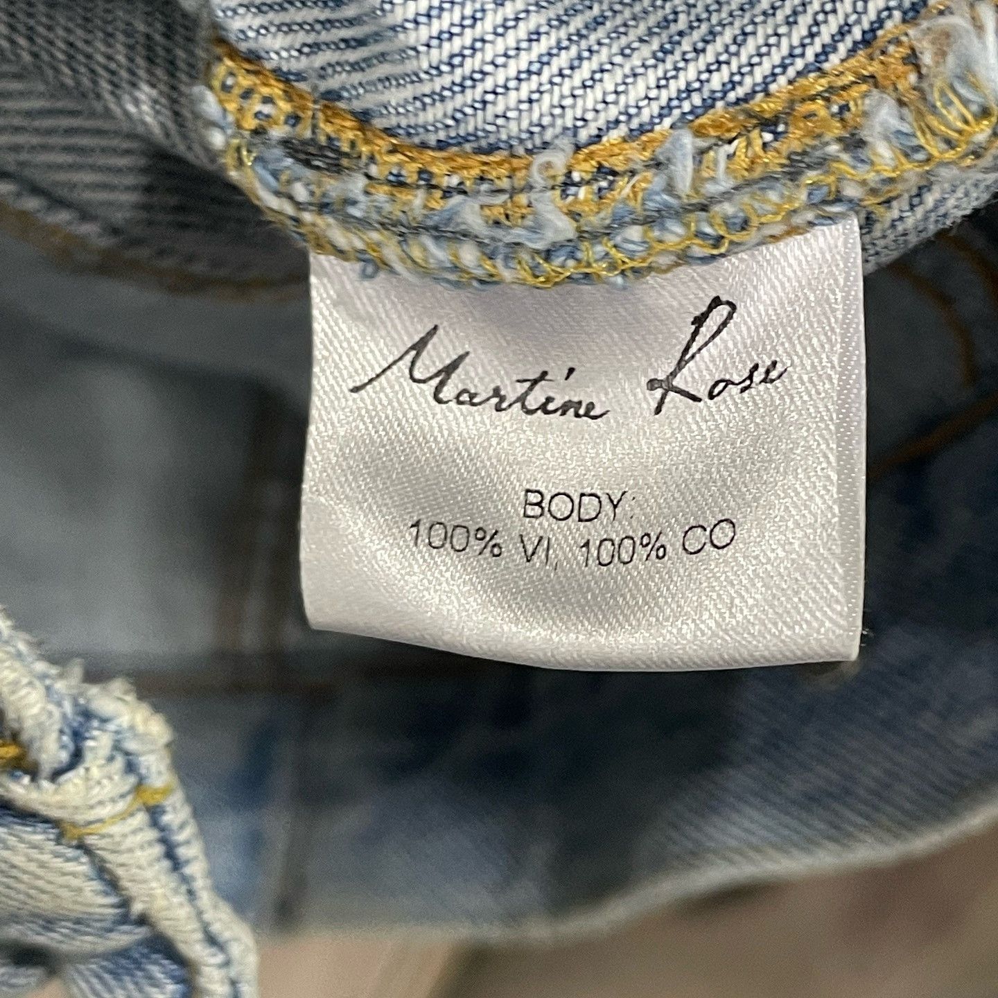 Martine Rose Martine Rose Patterned Sleeve Denim Jacket Size XS Size US XS / EU 42 / 0 - 4 Thumbnail