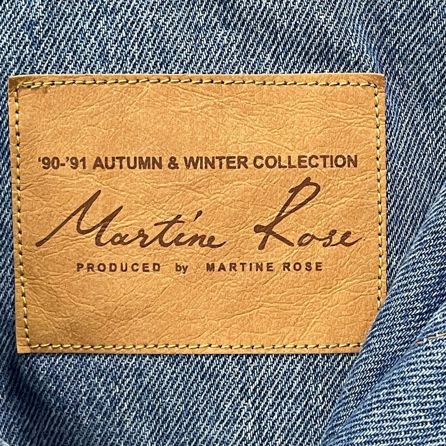 Martine Rose Martine Rose Patterned Sleeve Denim Jacket Size XS Size US XS / EU 42 / 0 - 3 Thumbnail