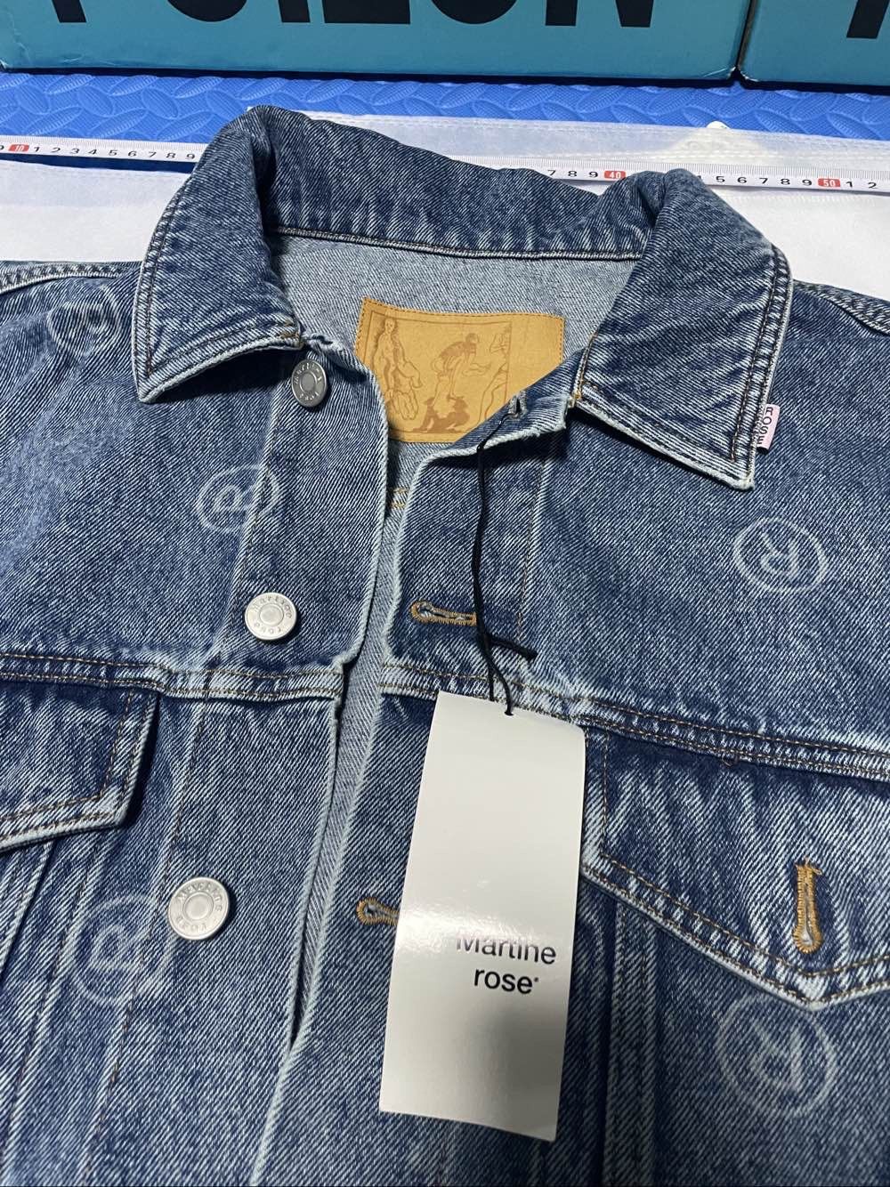 Martine Rose Martine Rose Logo Print Denim Jacket Size S Size US S / EU 44-46 / 1 - 7 Thumbnail