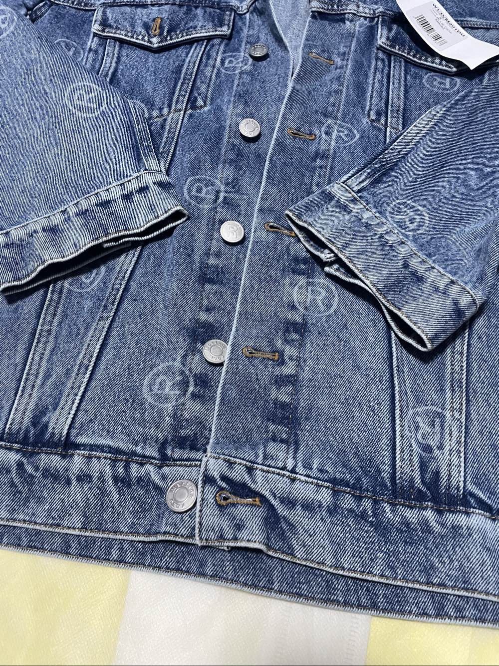 Martine Rose Martine Rose Logo Print Denim Jacket Size S Size US S / EU 44-46 / 1 - 8 Thumbnail