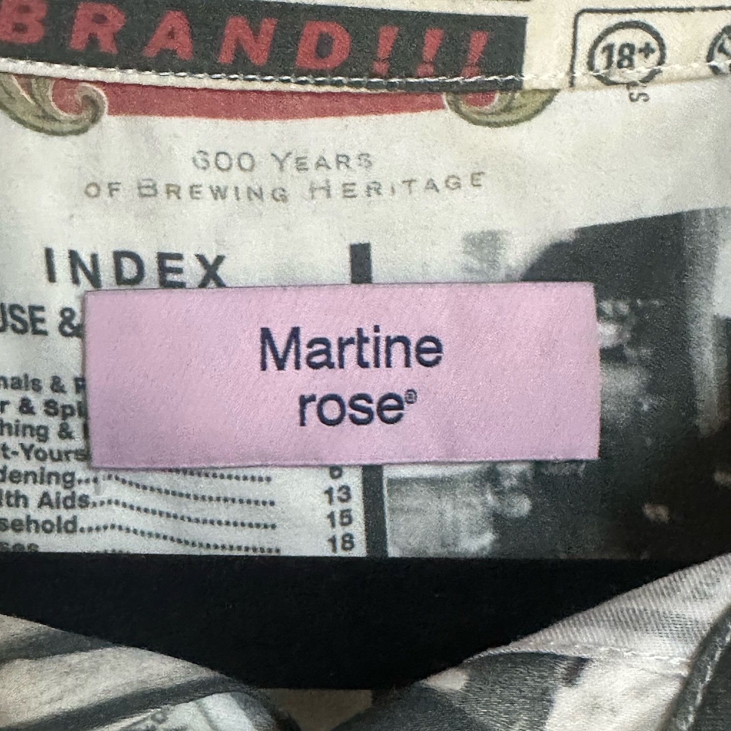 Martine Rose Martine Rose Newspaper Print Button Up Shirt Size L Size US L / EU 52-54 / 3 - 3 Thumbnail