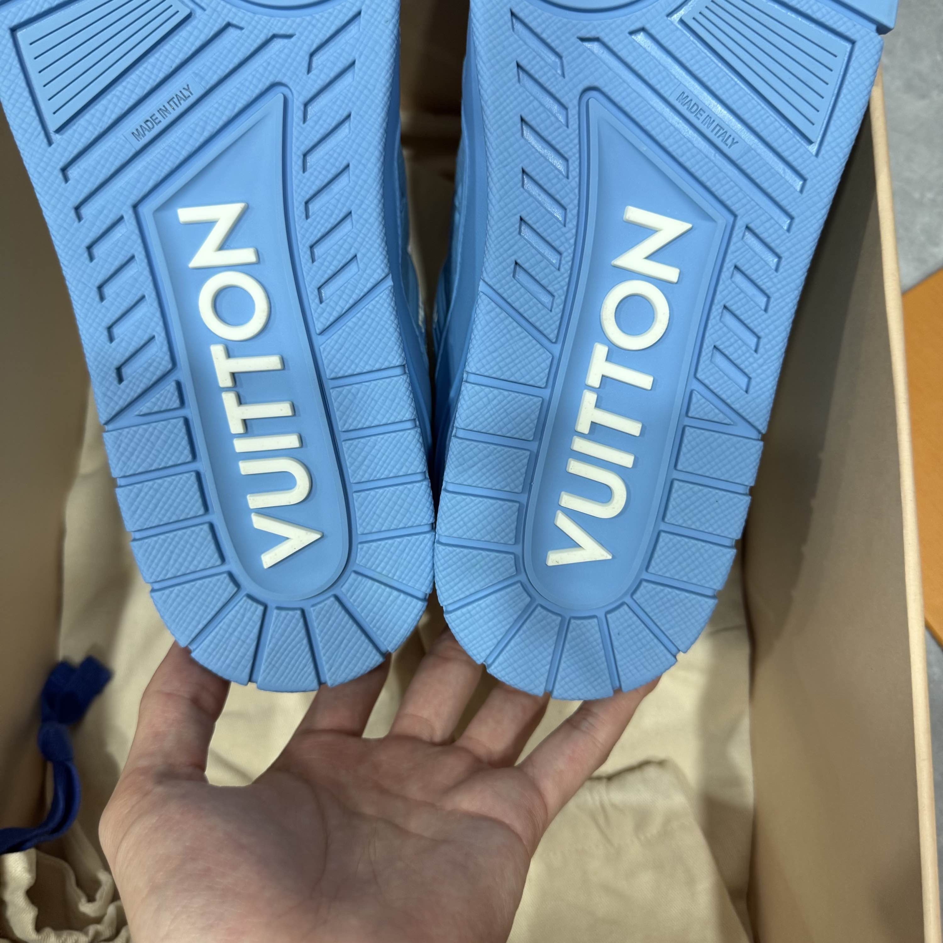 Louis Vuitton Louis Vuitton Trainer Blue Low-Top Sneakers US 9 Size US 9 / EU 42 - 9 Thumbnail