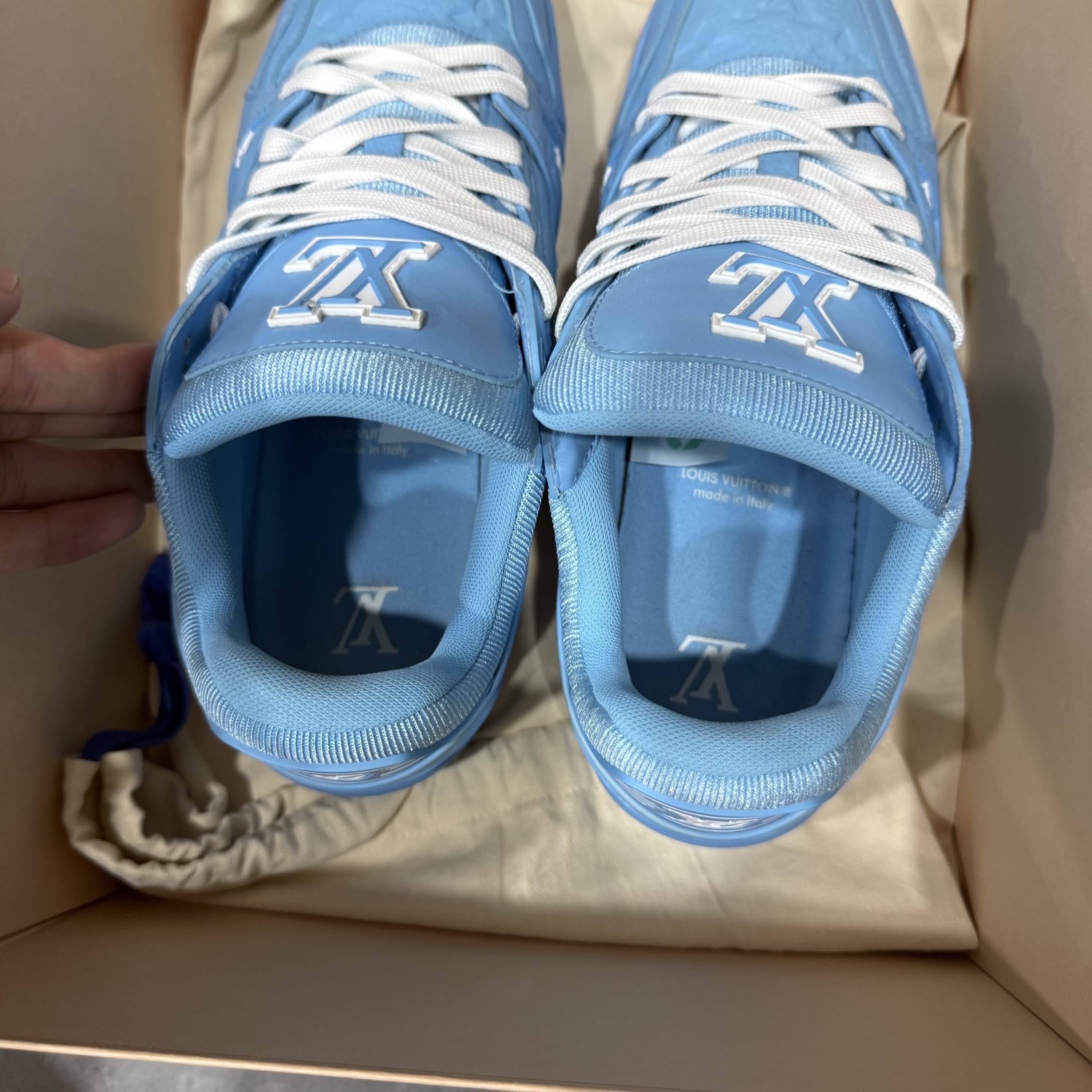 Louis Vuitton Louis Vuitton Trainer Blue Low-Top Sneakers US 9 Size US 9 / EU 42 - 8 Thumbnail