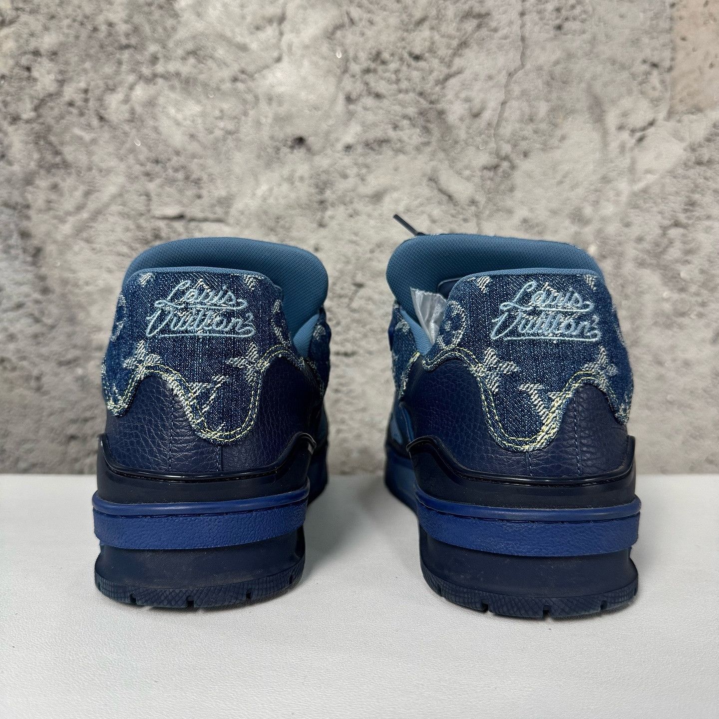 Louis Vuitton Louis Vuitton x Nigo Trainer Sneakers Blue Size 10 Size US 9 / EU 42 - 3 Thumbnail