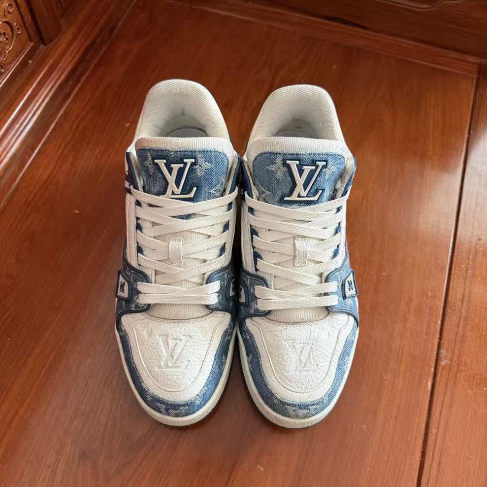 Louis Vuitton Louis Vuitton Denim Trainer Sneakers Size 6.5 Size US 6.5 / EU 39-40 - 2 Thumbnail