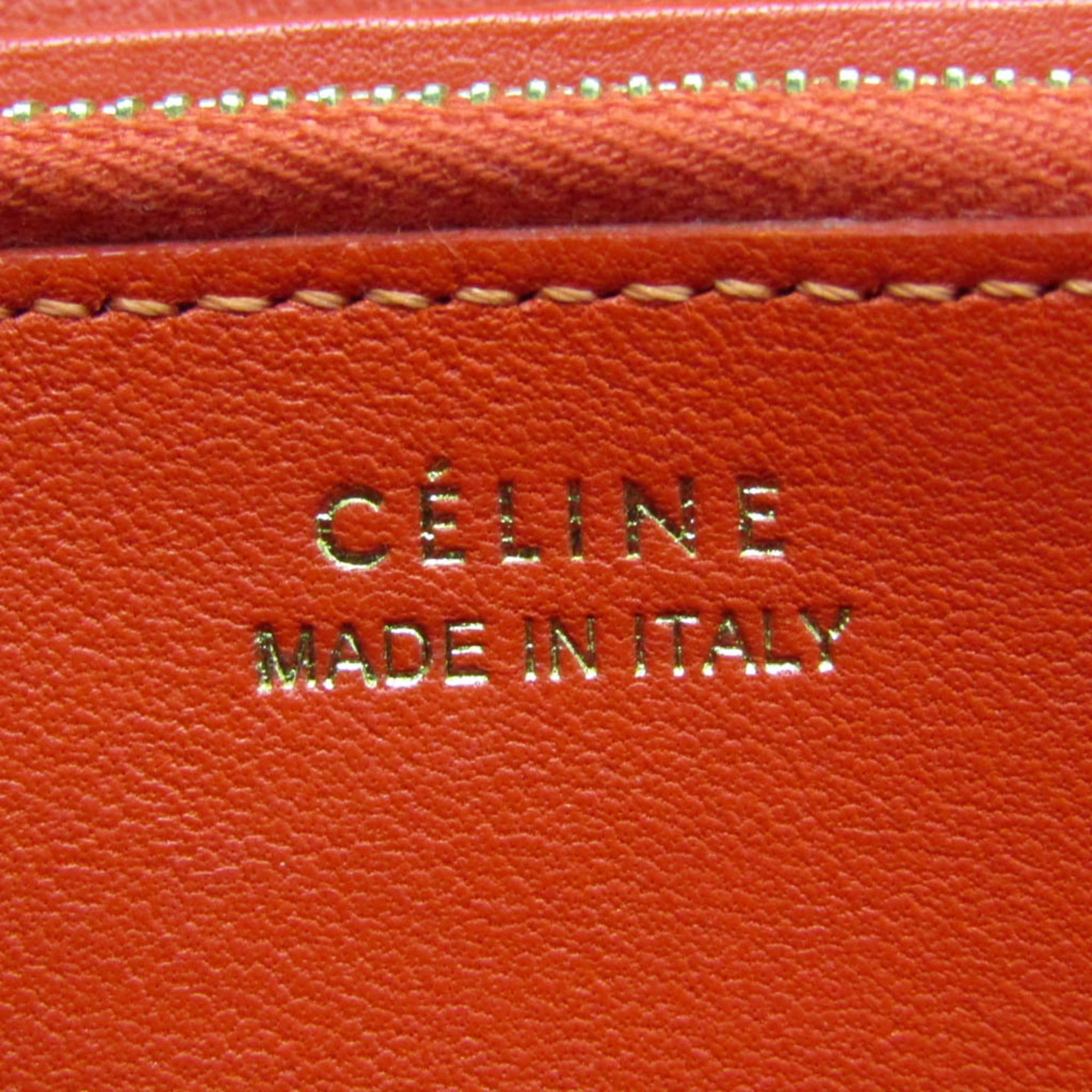 Celine Celine Large Zip Multifunction 103973 Women's Calfskin Long Wallet (bi-fold) Red Color Size ONE SIZE - 13 Thumbnail