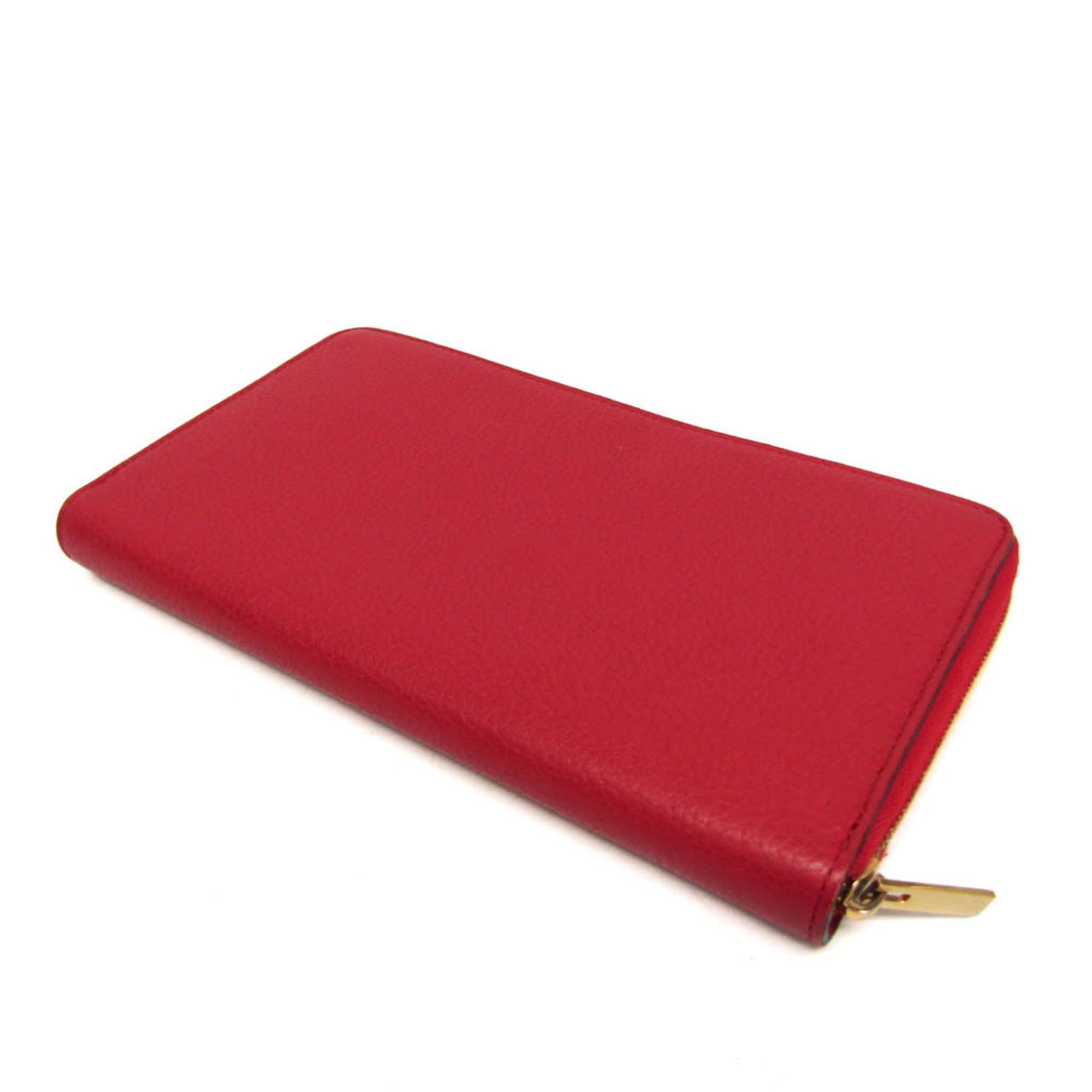 Celine Celine Large Zip Multifunction 103973 Women's Calfskin Long Wallet (bi-fold) Red Color Size ONE SIZE - 3 Thumbnail