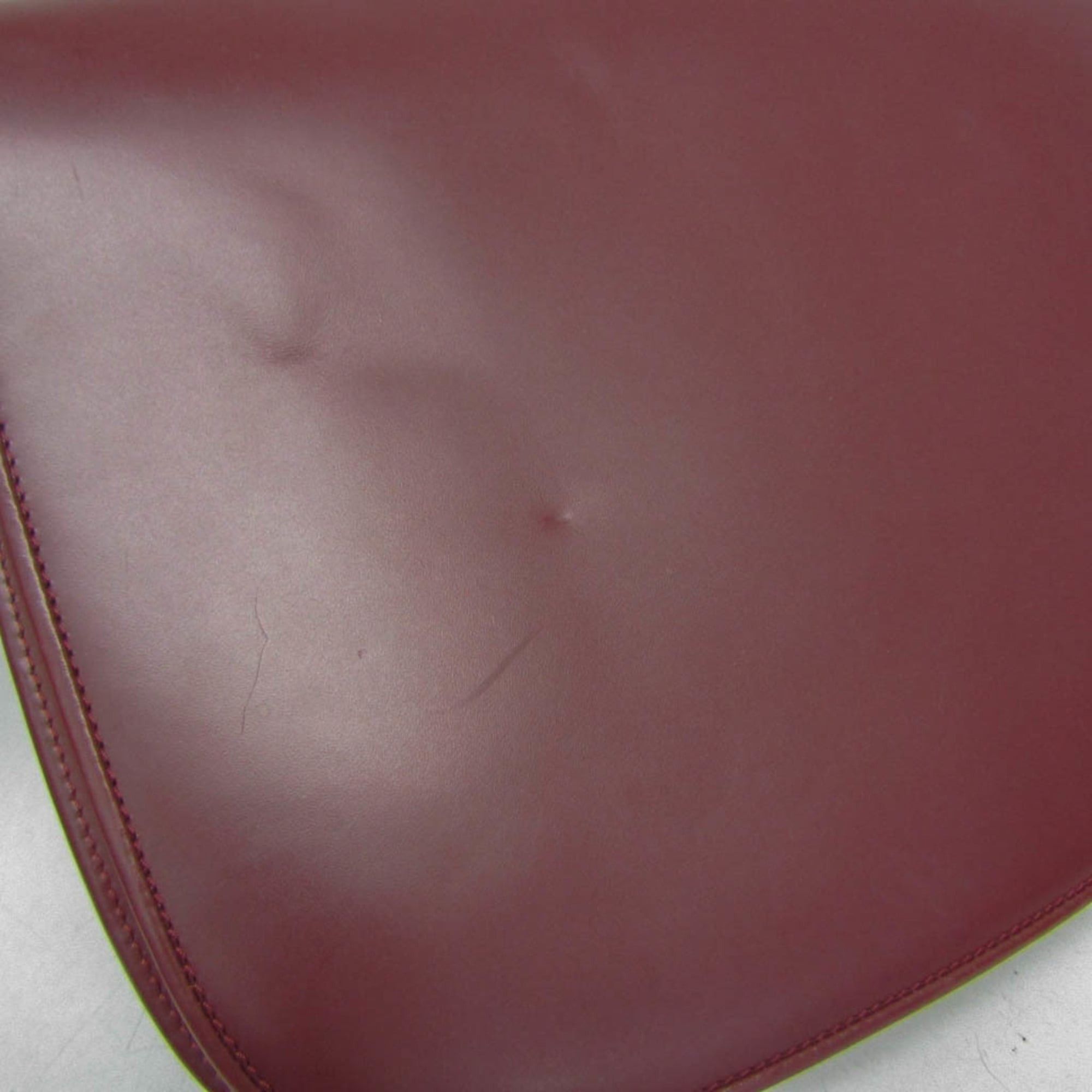 Cartier Cartier Must Women's Leather,Suede Shoulder Bag Bordeaux Size ONE SIZE - 8 Thumbnail