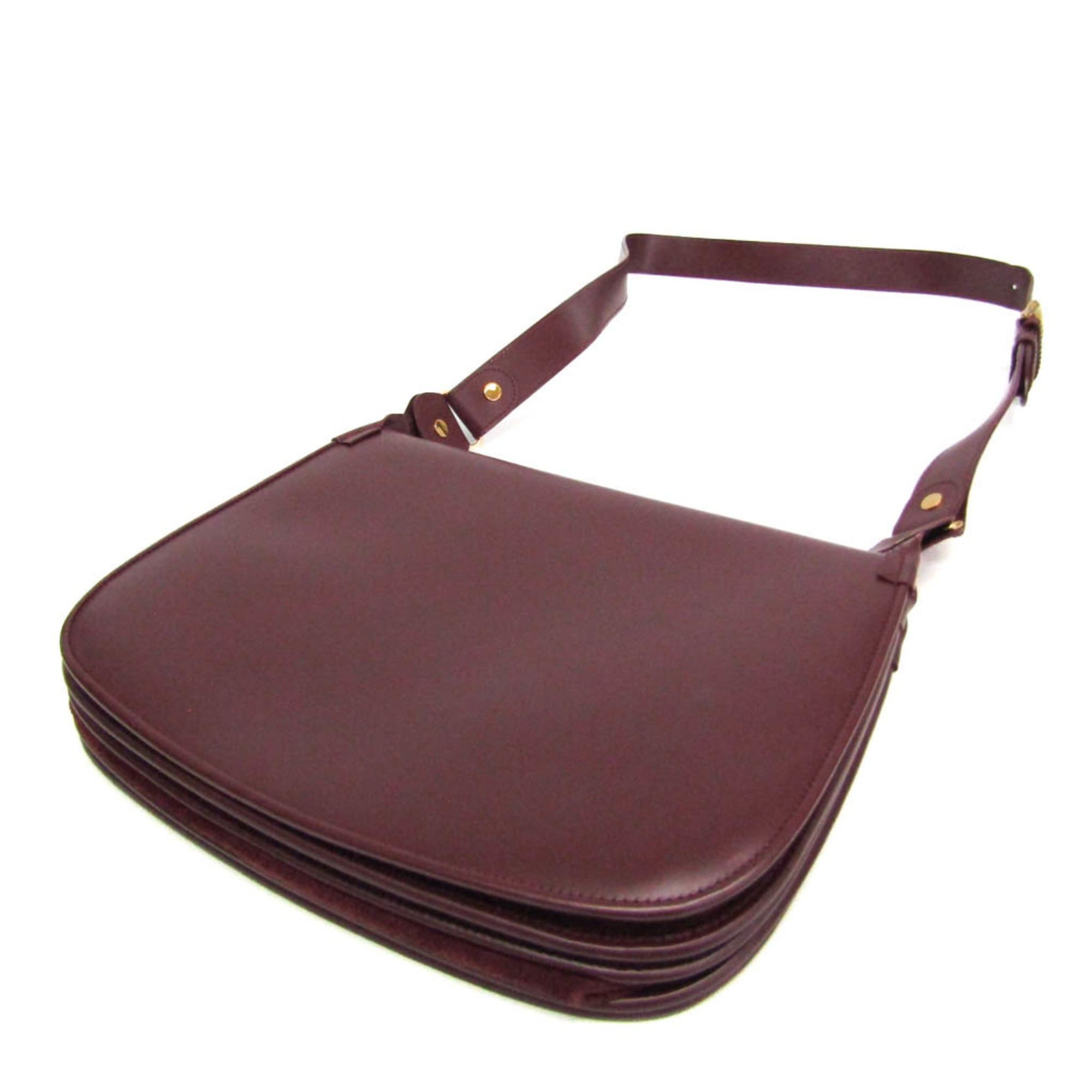 Cartier Cartier Must Women's Leather,Suede Shoulder Bag Bordeaux Size ONE SIZE - 3 Thumbnail