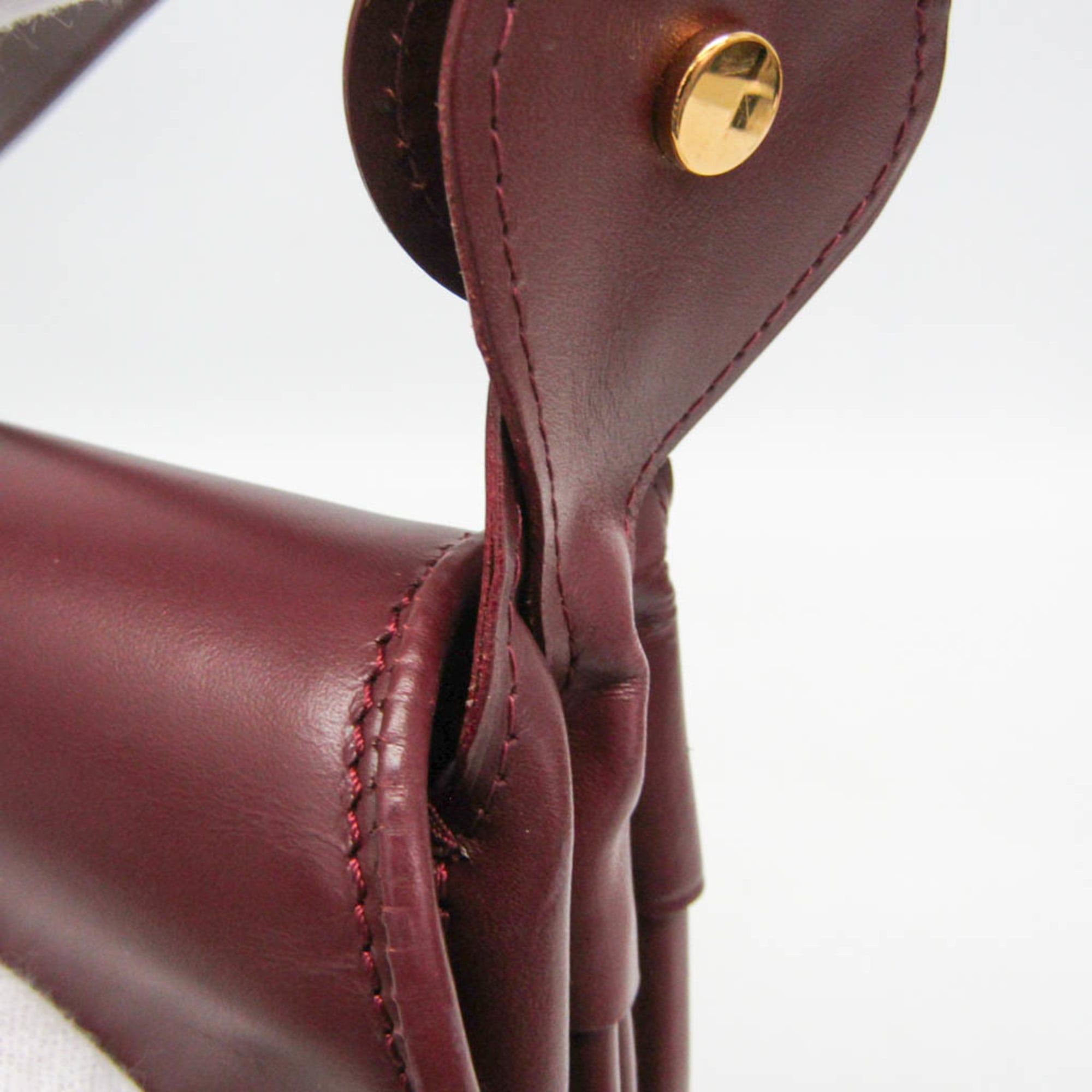 Cartier Cartier Must Women's Leather,Suede Shoulder Bag Bordeaux Size ONE SIZE - 11 Thumbnail