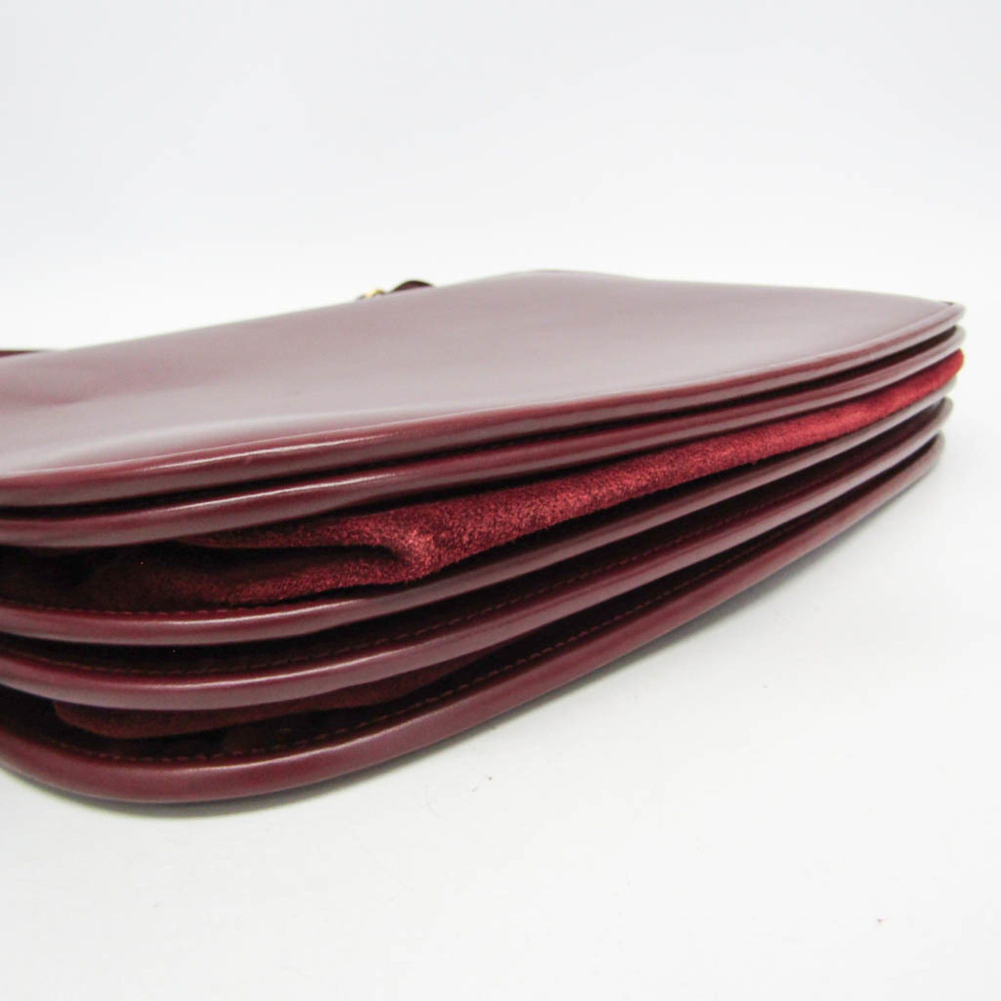 Cartier Cartier Must Women's Leather,Suede Shoulder Bag Bordeaux Size ONE SIZE - 9 Thumbnail