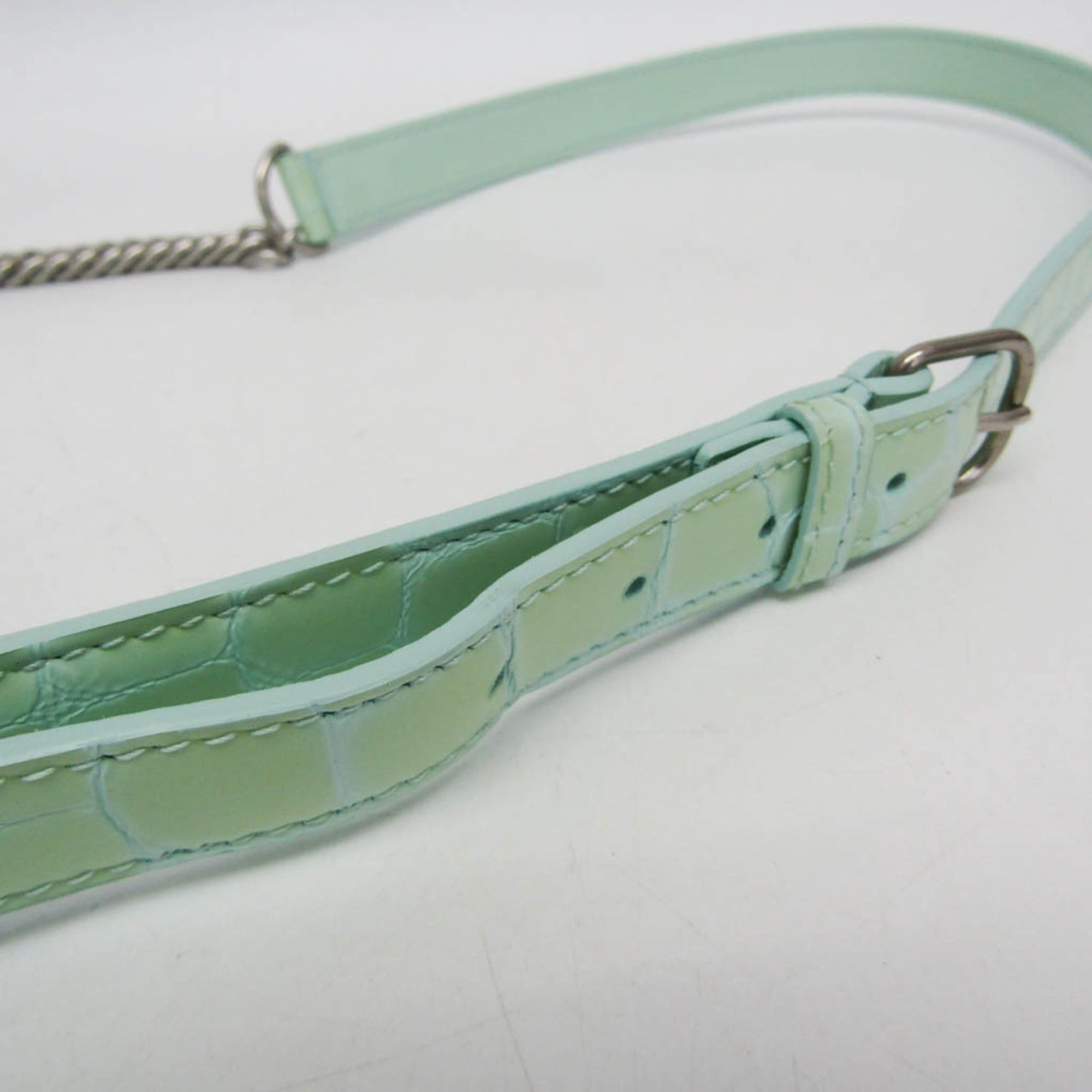 Balenciaga Balenciaga 565510 Men,Women Leather Shoulder Bag,Sling Bag Light Green,Mint Blue Size ONE SIZE - 8 Thumbnail