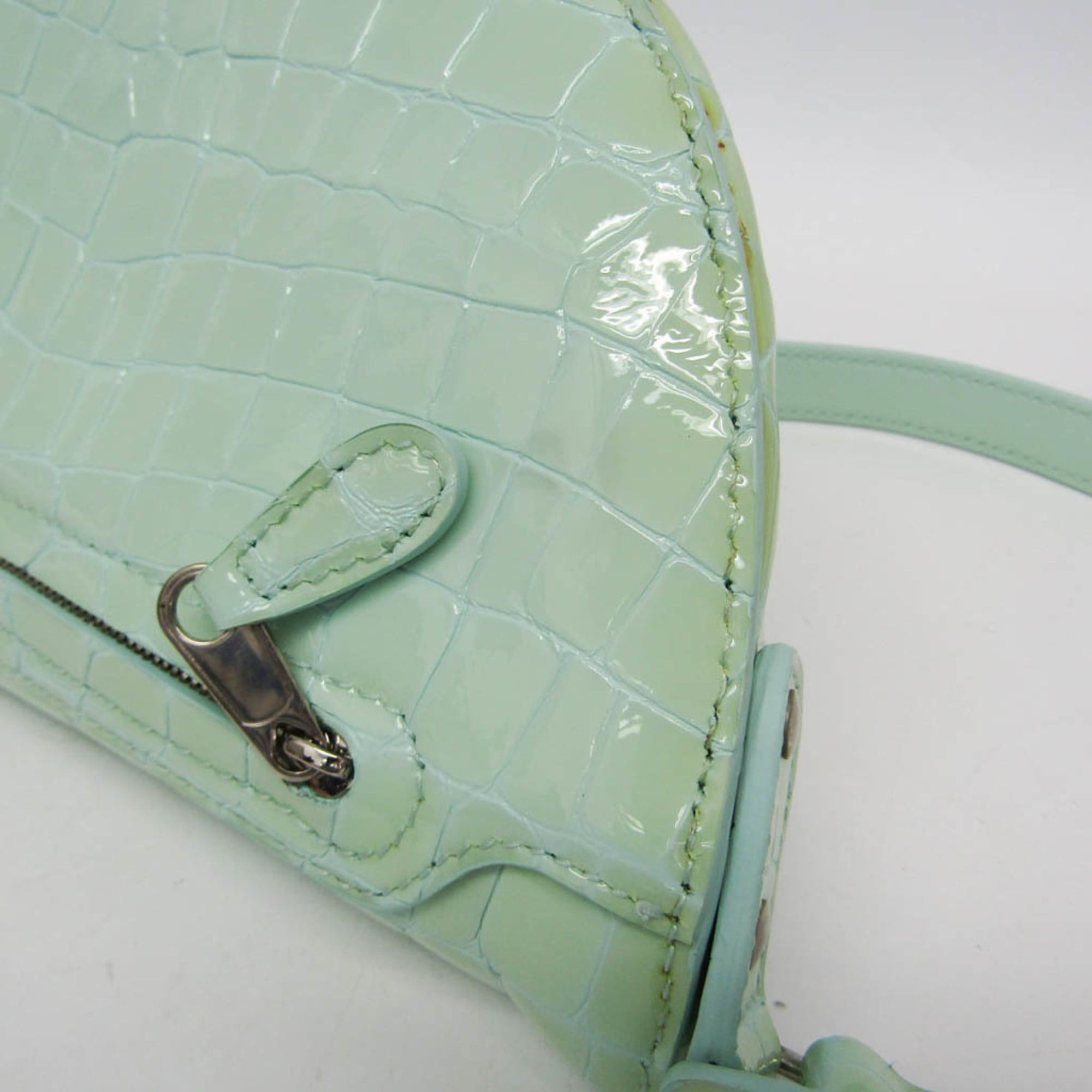 Balenciaga Balenciaga 565510 Men,Women Leather Shoulder Bag,Sling Bag Light Green,Mint Blue Size ONE SIZE - 7 Thumbnail