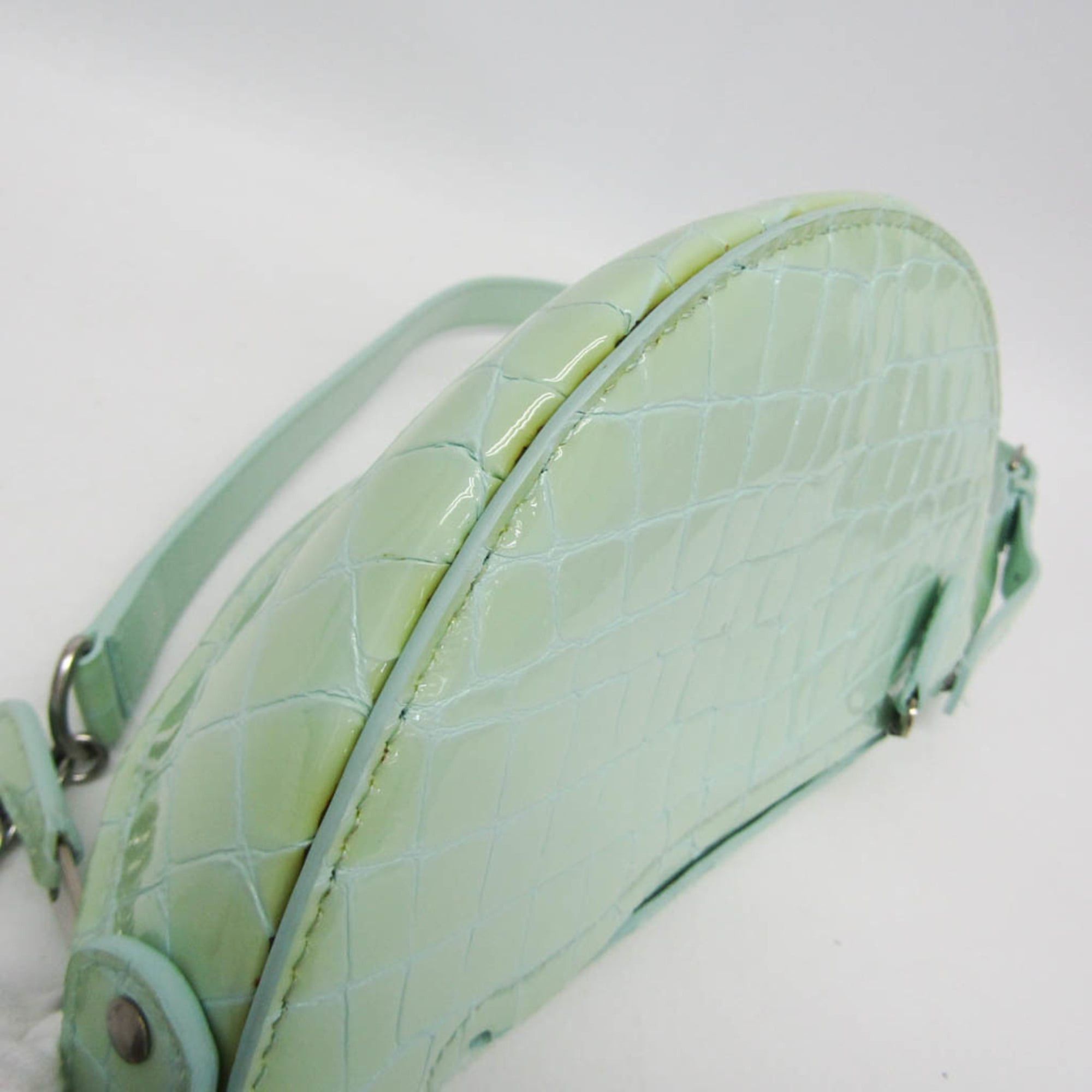Balenciaga Balenciaga 565510 Men,Women Leather Shoulder Bag,Sling Bag Light Green,Mint Blue Size ONE SIZE - 6 Thumbnail