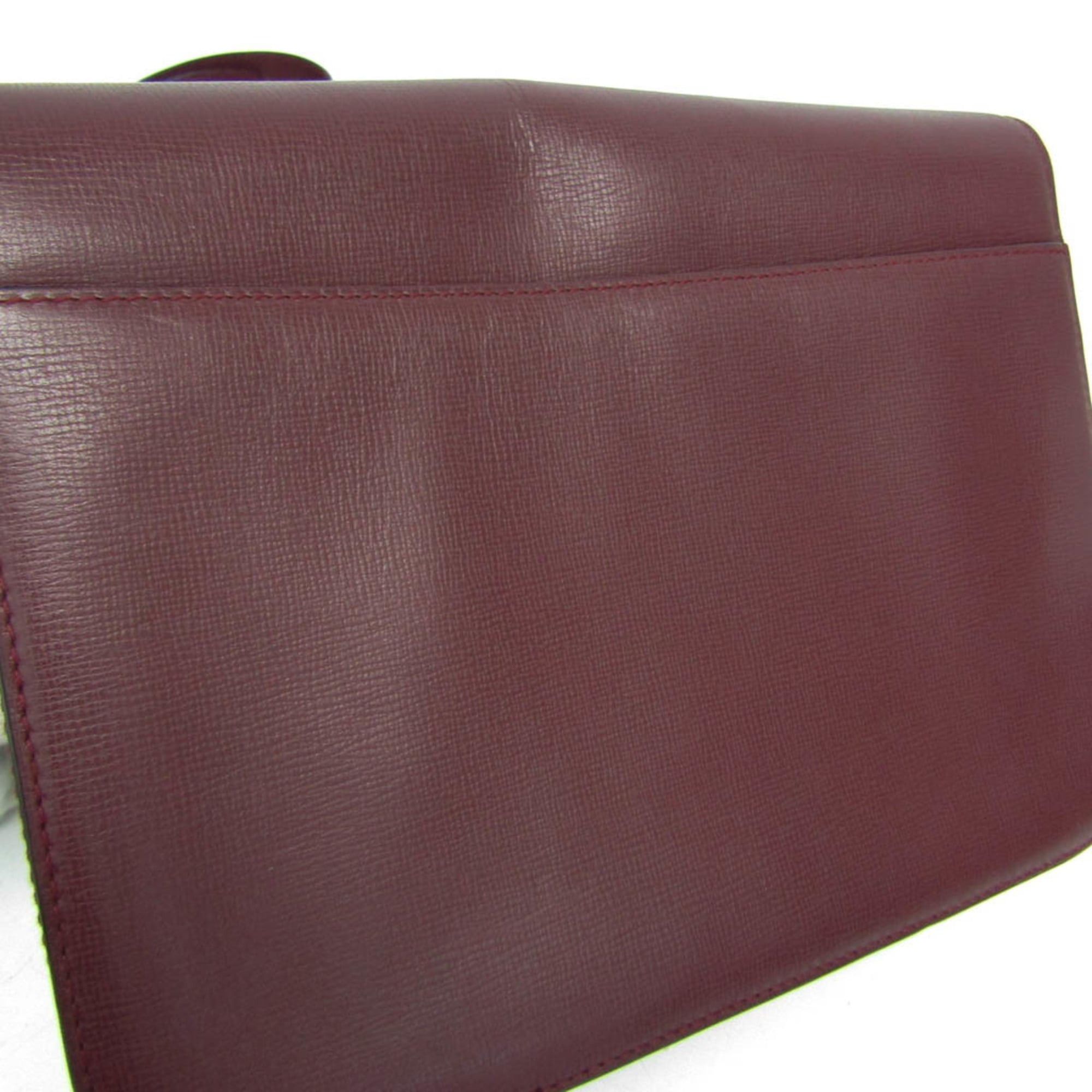 Cartier Cartier Must Turnlock Women's Leather Shoulder Bag Bordeaux Size ONE SIZE - 6 Thumbnail