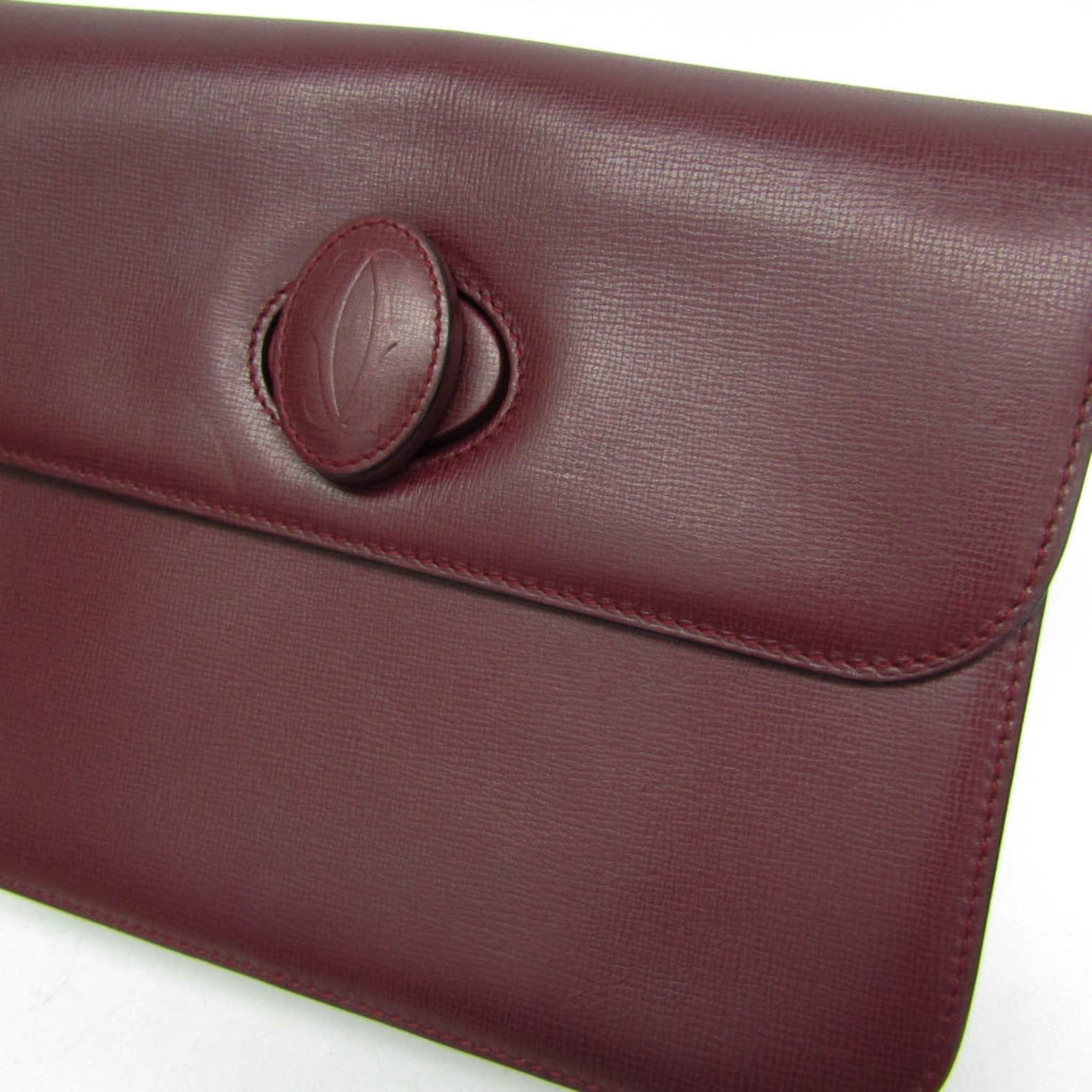 Cartier Cartier Must Turnlock Women's Leather Shoulder Bag Bordeaux Size ONE SIZE - 4 Thumbnail