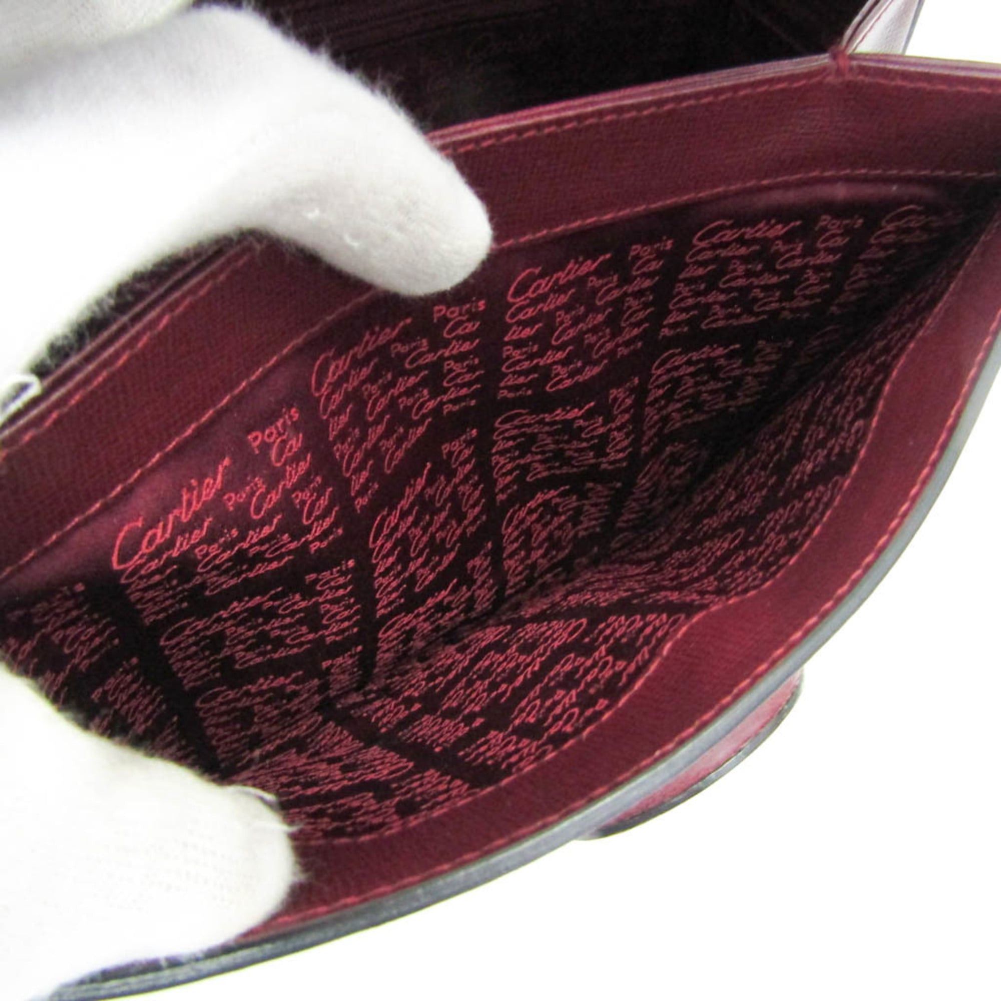 Cartier Cartier Must Turnlock Women's Leather Shoulder Bag Bordeaux Size ONE SIZE - 11 Thumbnail