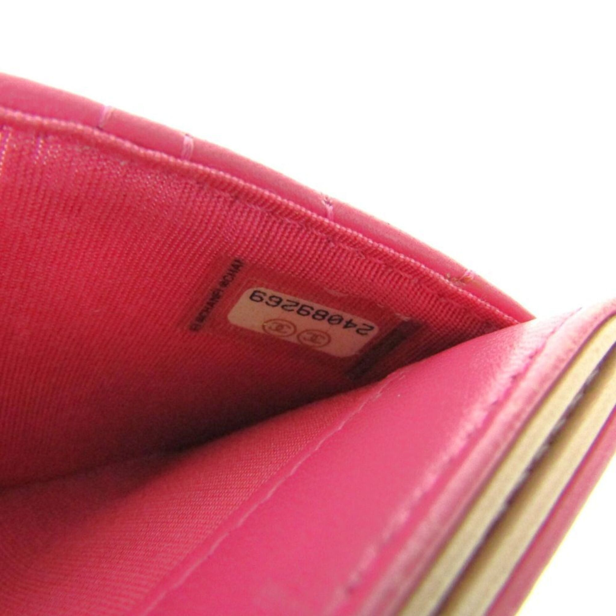 Chanel Chanel Camellia Leather Card Case Pink Size ONE SIZE - 13 Thumbnail