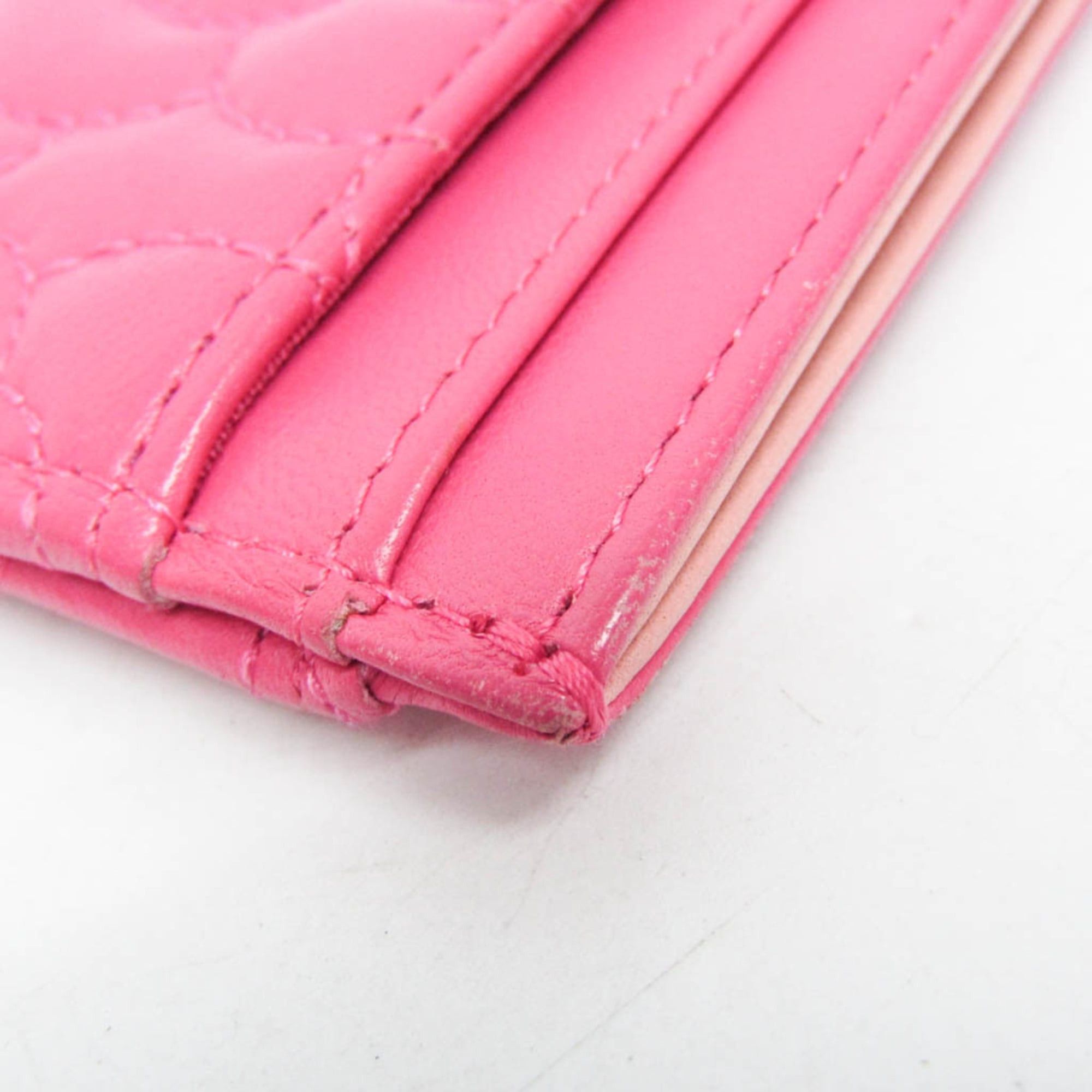 Chanel Chanel Camellia Leather Card Case Pink Size ONE SIZE - 5 Thumbnail