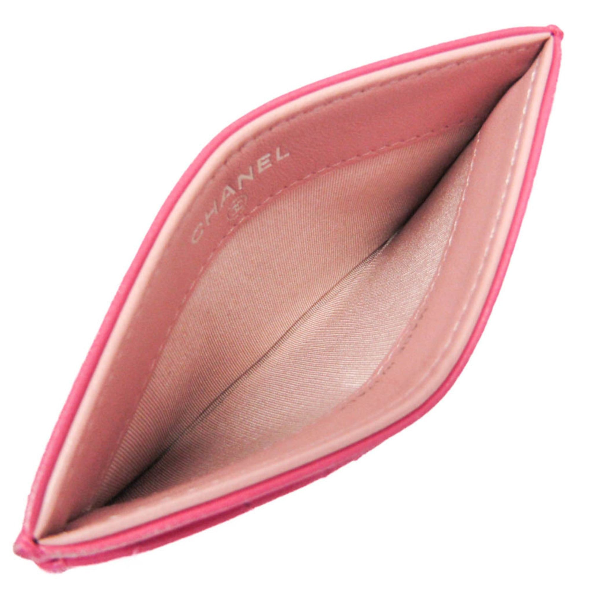Chanel Chanel Camellia Leather Card Case Pink Size ONE SIZE - 3 Thumbnail