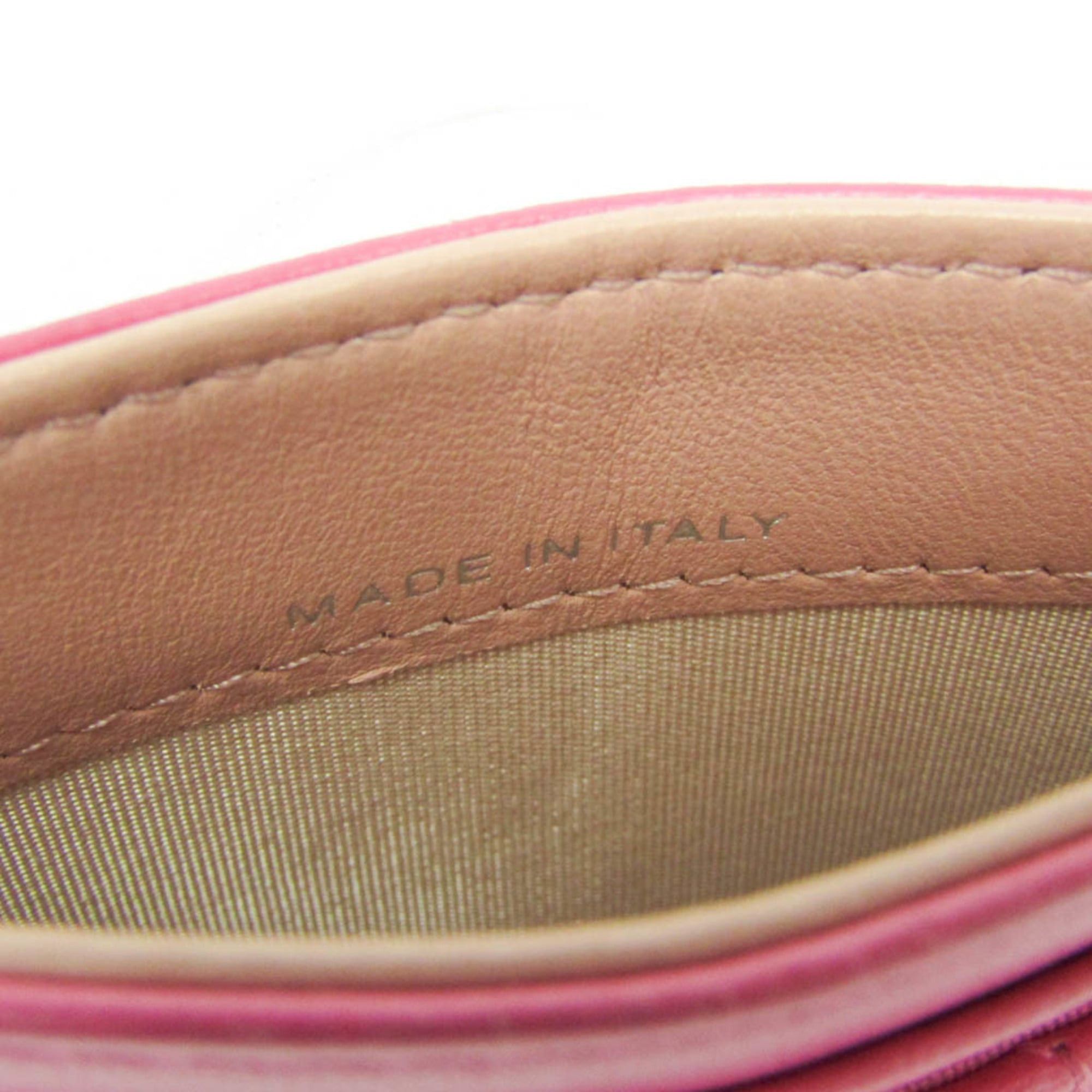 Chanel Chanel Camellia Leather Card Case Pink Size ONE SIZE - 12 Thumbnail