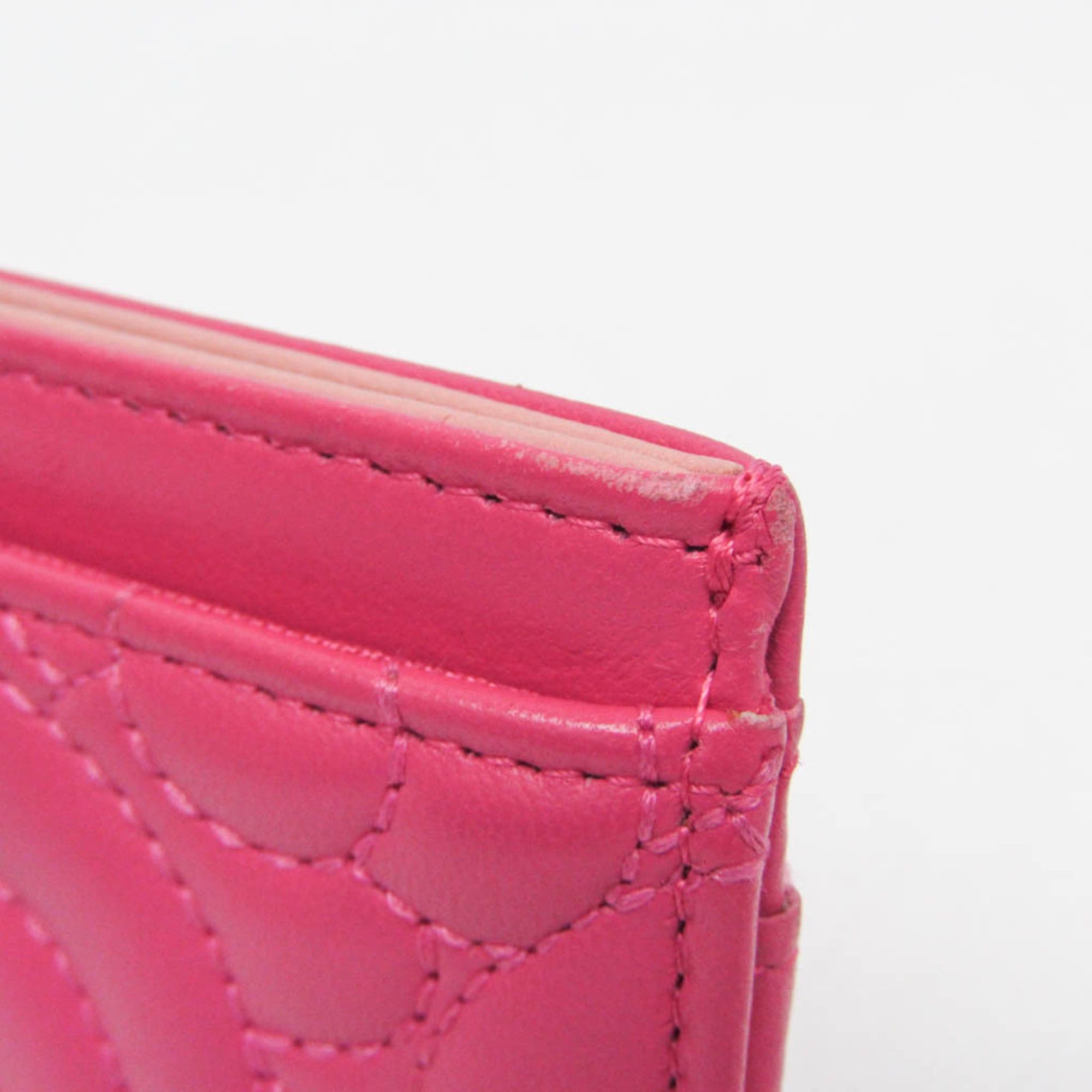 Chanel Chanel Camellia Leather Card Case Pink Size ONE SIZE - 8 Thumbnail