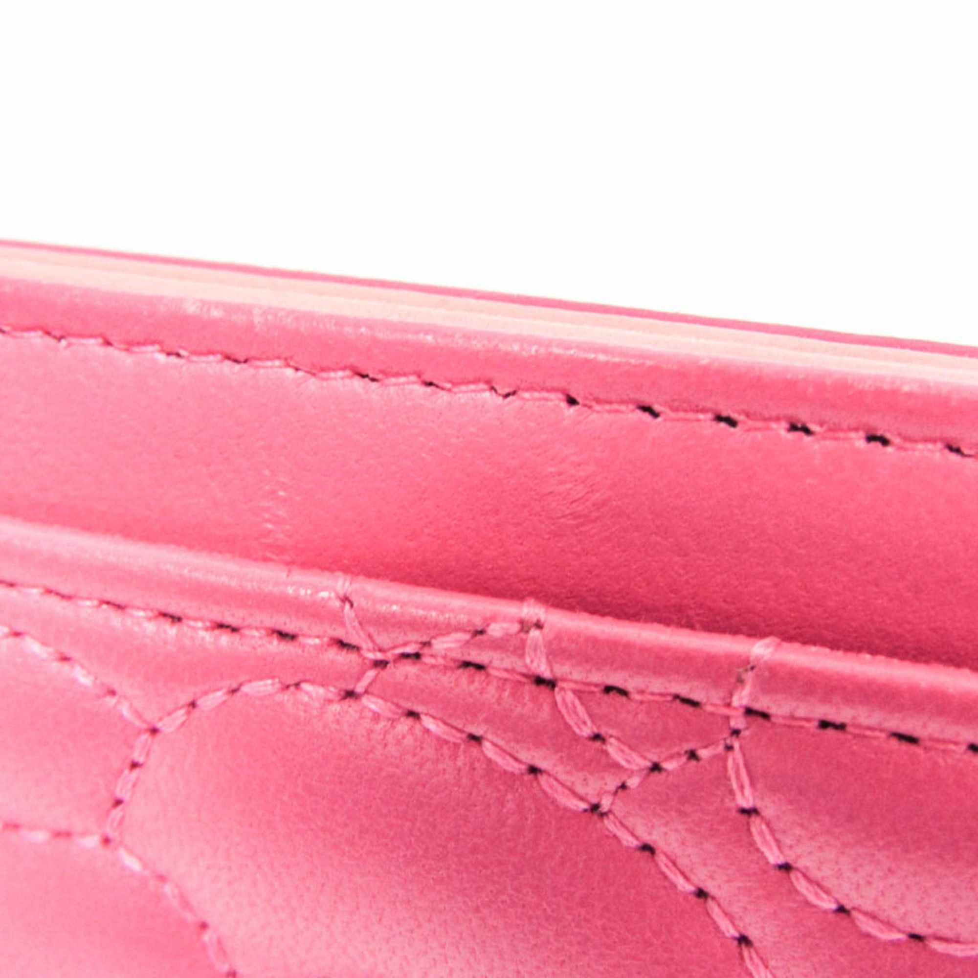 Chanel Chanel Camellia Leather Card Case Pink Size ONE SIZE - 9 Thumbnail