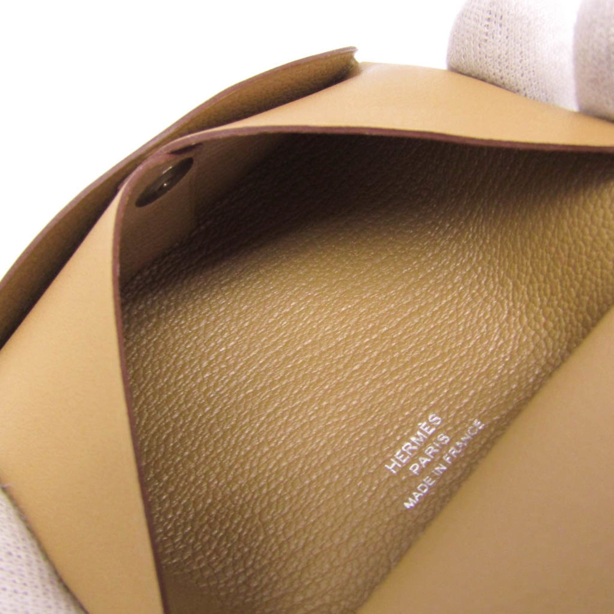 Hermes Hermes Calvi Duo Imprime Swift Leather Card Case Light Brown,Multi-color Size ONE SIZE - 8 Thumbnail