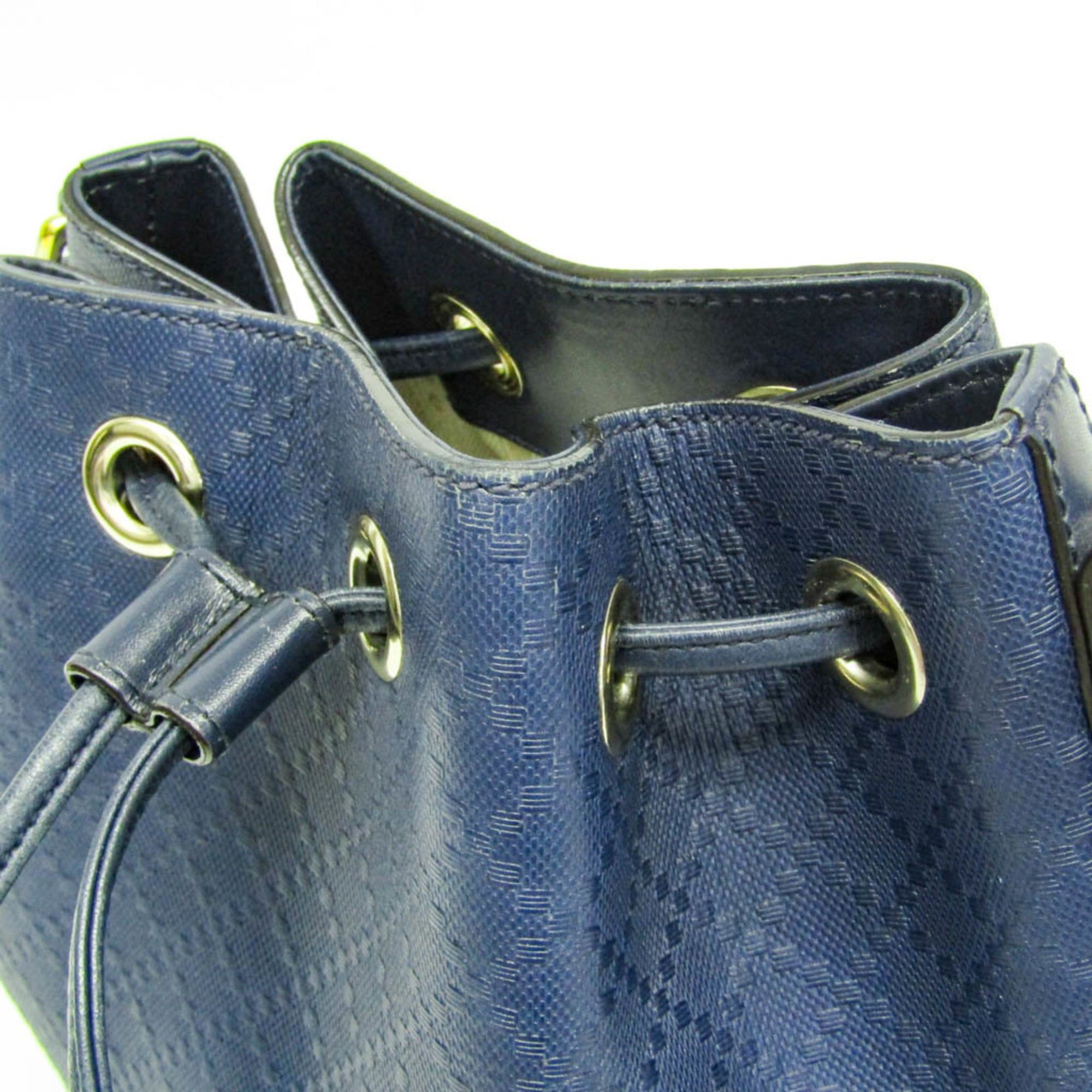 Gucci Gucci Bright Diamante 354229 Women's Leather Handbag,Shoulder Bag Navy Size ONE SIZE - 15 Thumbnail