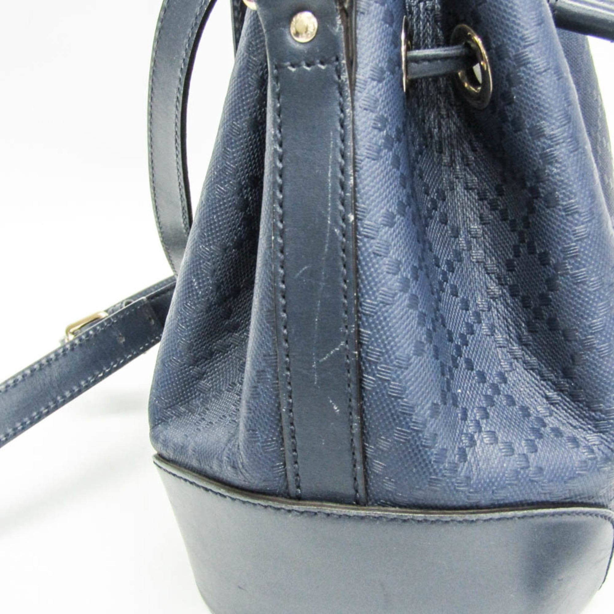 Gucci Gucci Bright Diamante 354229 Women's Leather Handbag,Shoulder Bag Navy Size ONE SIZE - 6 Thumbnail