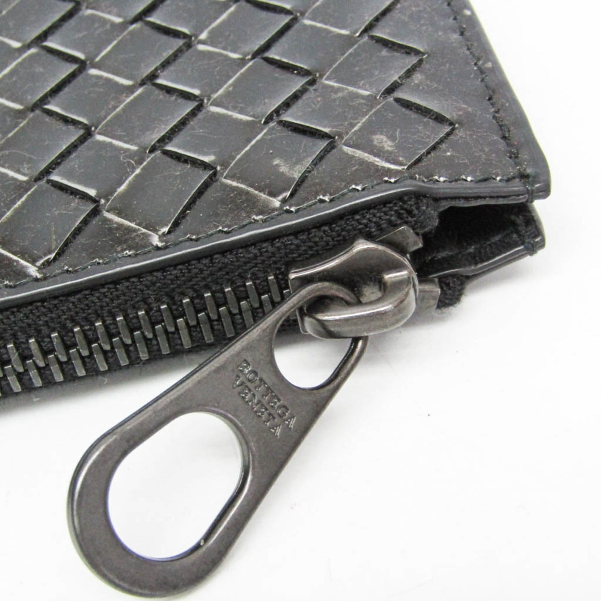 Bottega Veneta Bottega Veneta Intrecciato 506323 Women,Men Leather Clutch Bag,Pouch Black Size ONE SIZE - 11 Thumbnail
