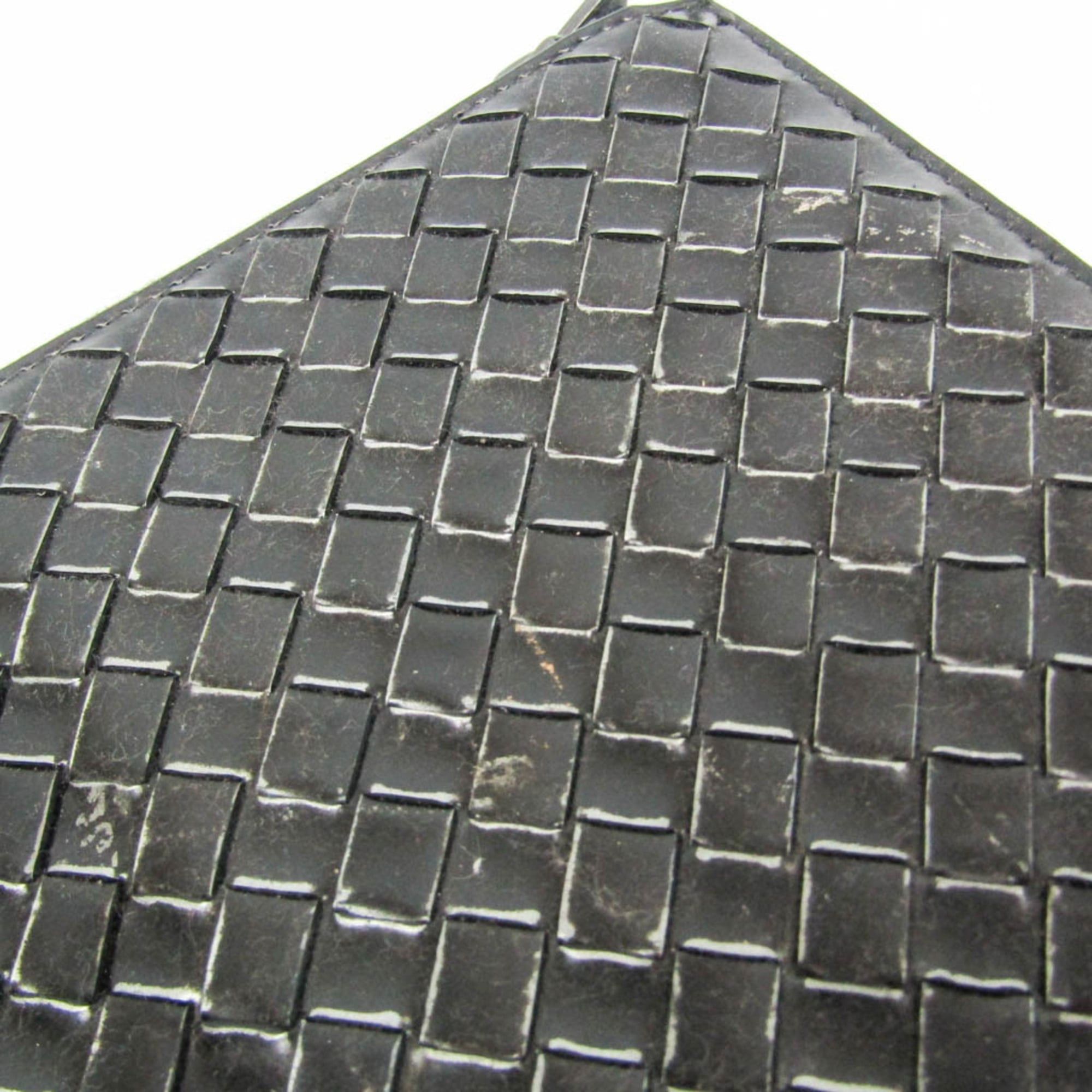 Bottega Veneta Bottega Veneta Intrecciato 506323 Women,Men Leather Clutch Bag,Pouch Black Size ONE SIZE - 8 Thumbnail