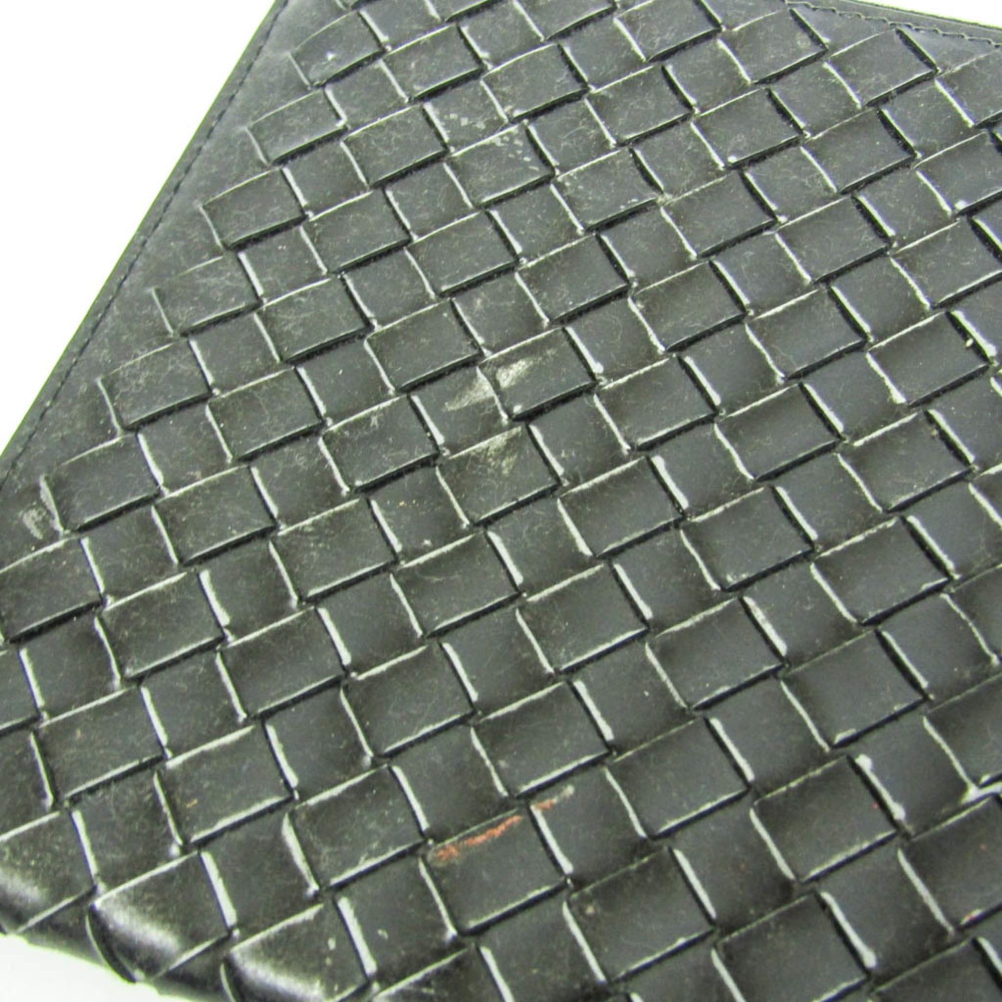 Bottega Veneta Bottega Veneta Intrecciato 506323 Women,Men Leather Clutch Bag,Pouch Black Size ONE SIZE - 9 Thumbnail