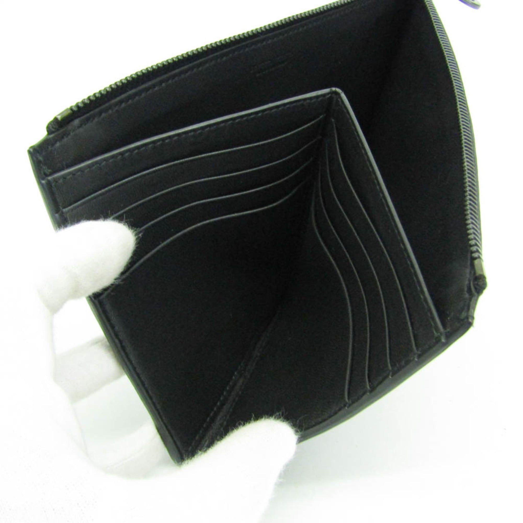 Bottega Veneta Bottega Veneta Intrecciato 506323 Women,Men Leather Clutch Bag,Pouch Black Size ONE SIZE - 4 Thumbnail