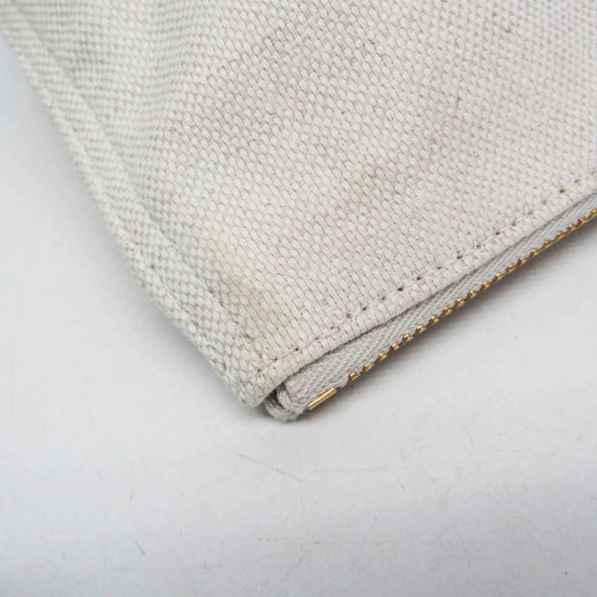 Bottega Veneta Bottega Veneta Bag-in-bag Men,Women Canvas Clutch Bag,Pouch Cream Size ONE SIZE - 6 Thumbnail