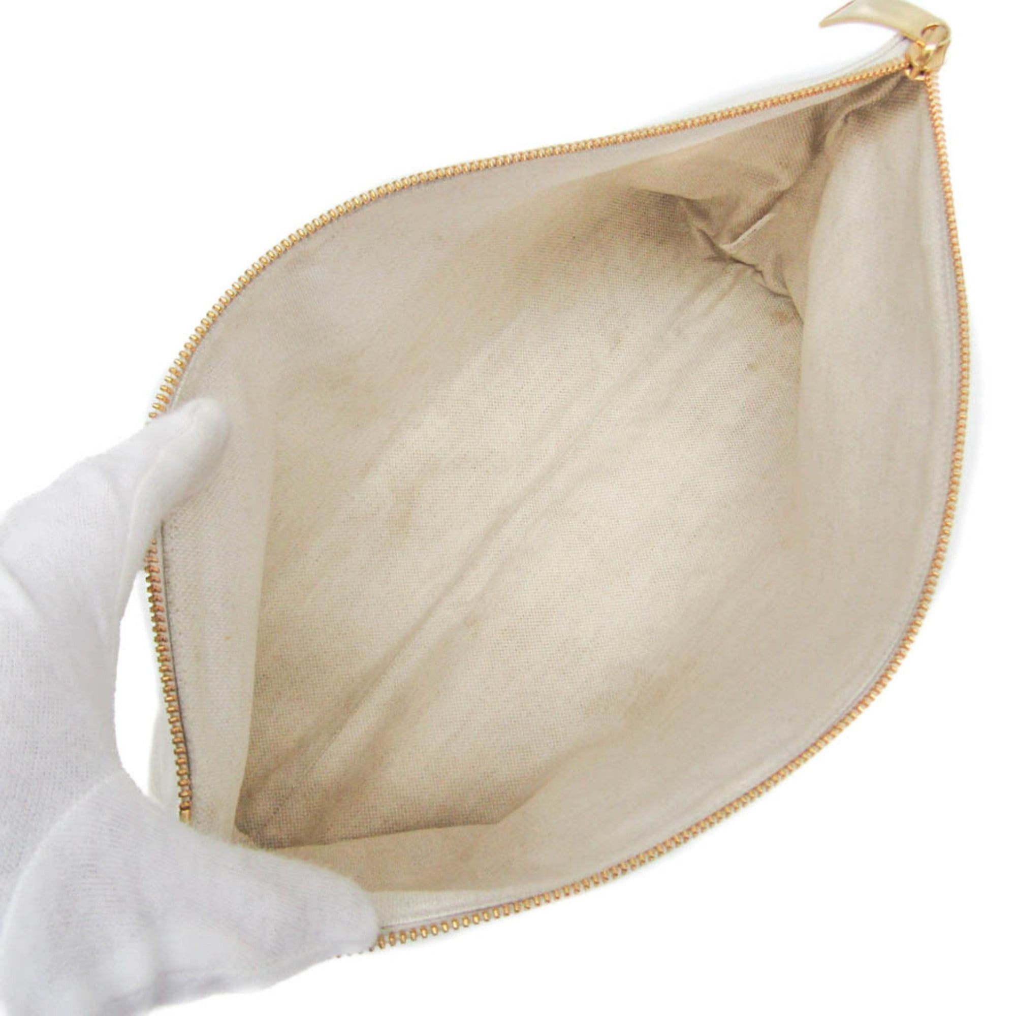 Bottega Veneta Bottega Veneta Bag-in-bag Men,Women Canvas Clutch Bag,Pouch Cream Size ONE SIZE - 3 Thumbnail