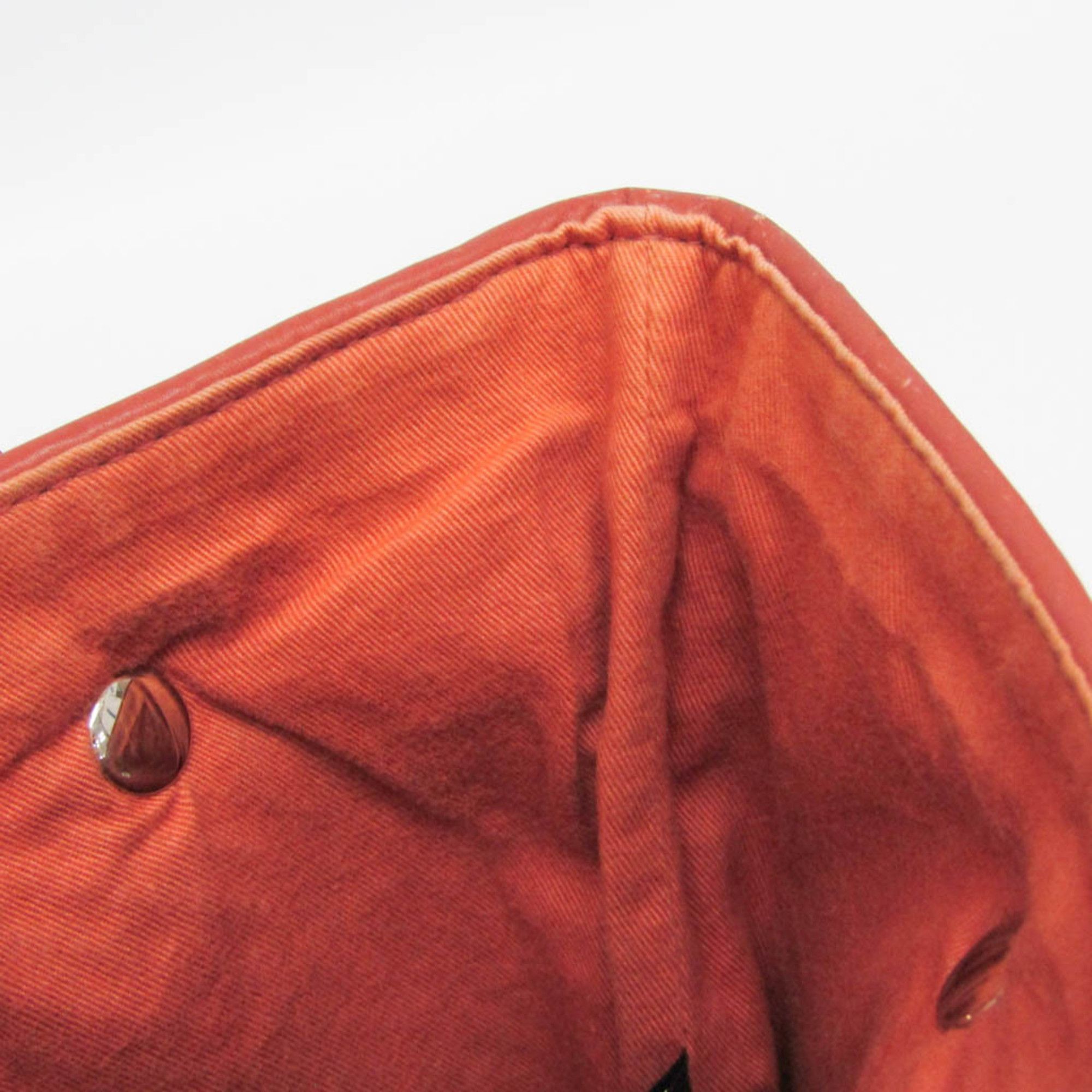 Hermes Hermes Ahmedabad Diego PM Women's Leather,Polyester Tote Bag Red Brown,White Size ONE SIZE - 15 Thumbnail