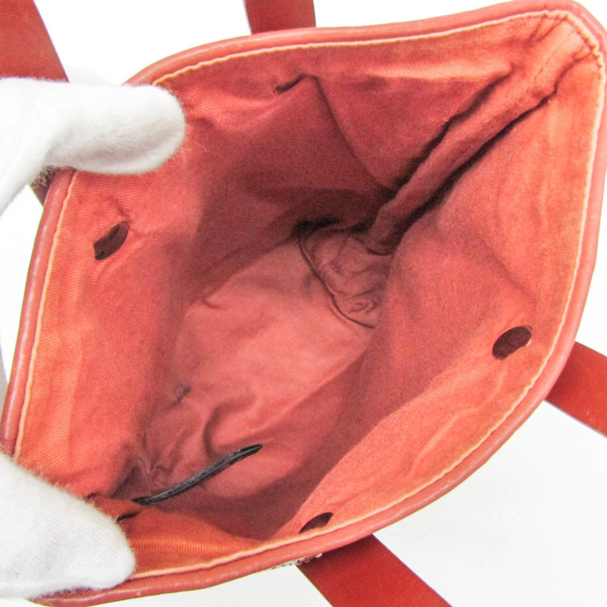 Hermes Hermes Ahmedabad Diego PM Women's Leather,Polyester Tote Bag Red Brown,White Size ONE SIZE - 3 Thumbnail
