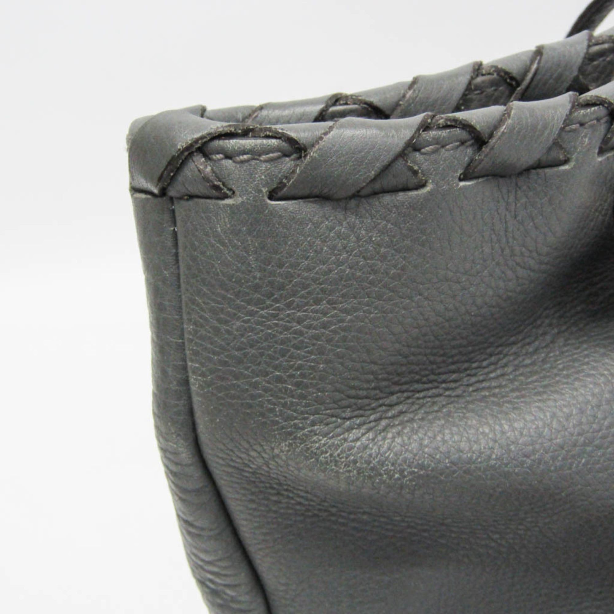 Gucci Gucci Bamboo Tassel 354665 Women's Leather Tote Bag Gray Size ONE SIZE - 6 Thumbnail