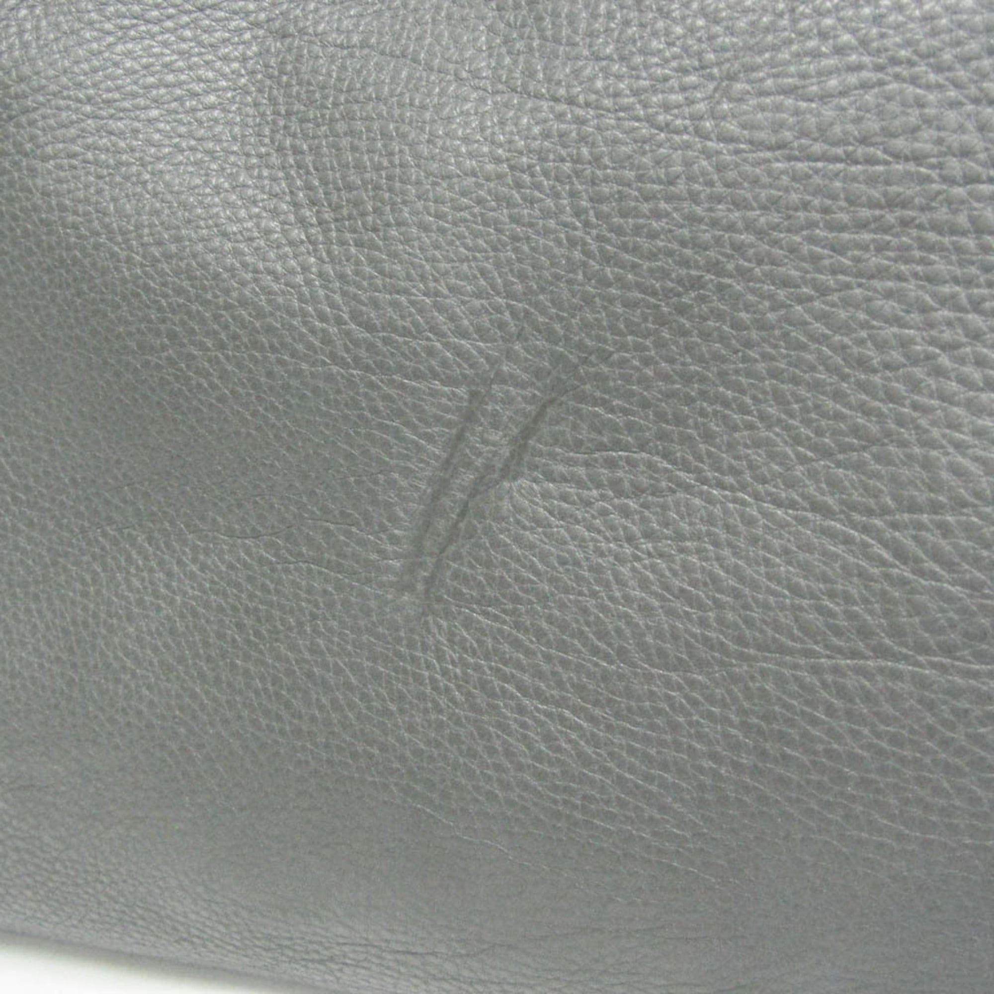 Gucci Gucci Bamboo Tassel 354665 Women's Leather Tote Bag Gray Size ONE SIZE - 8 Thumbnail