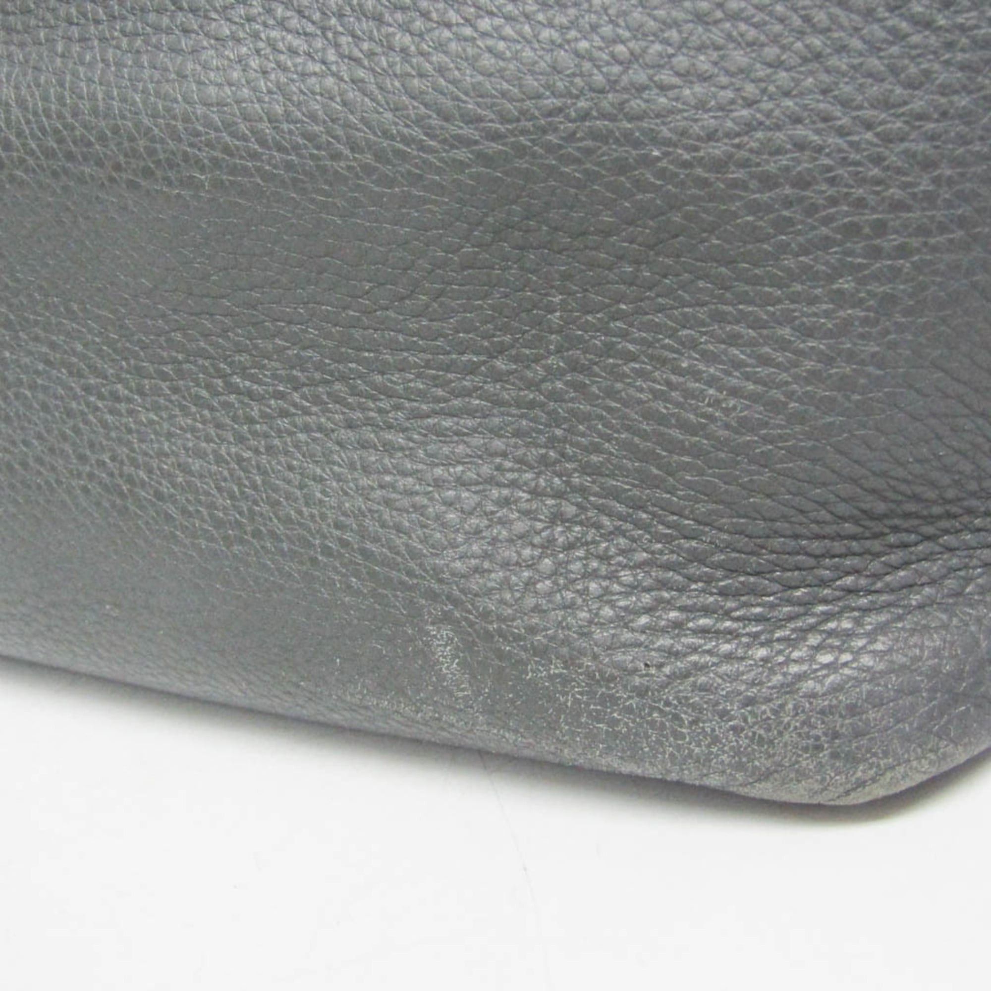 Gucci Gucci Bamboo Tassel 354665 Women's Leather Tote Bag Gray Size ONE SIZE - 9 Thumbnail
