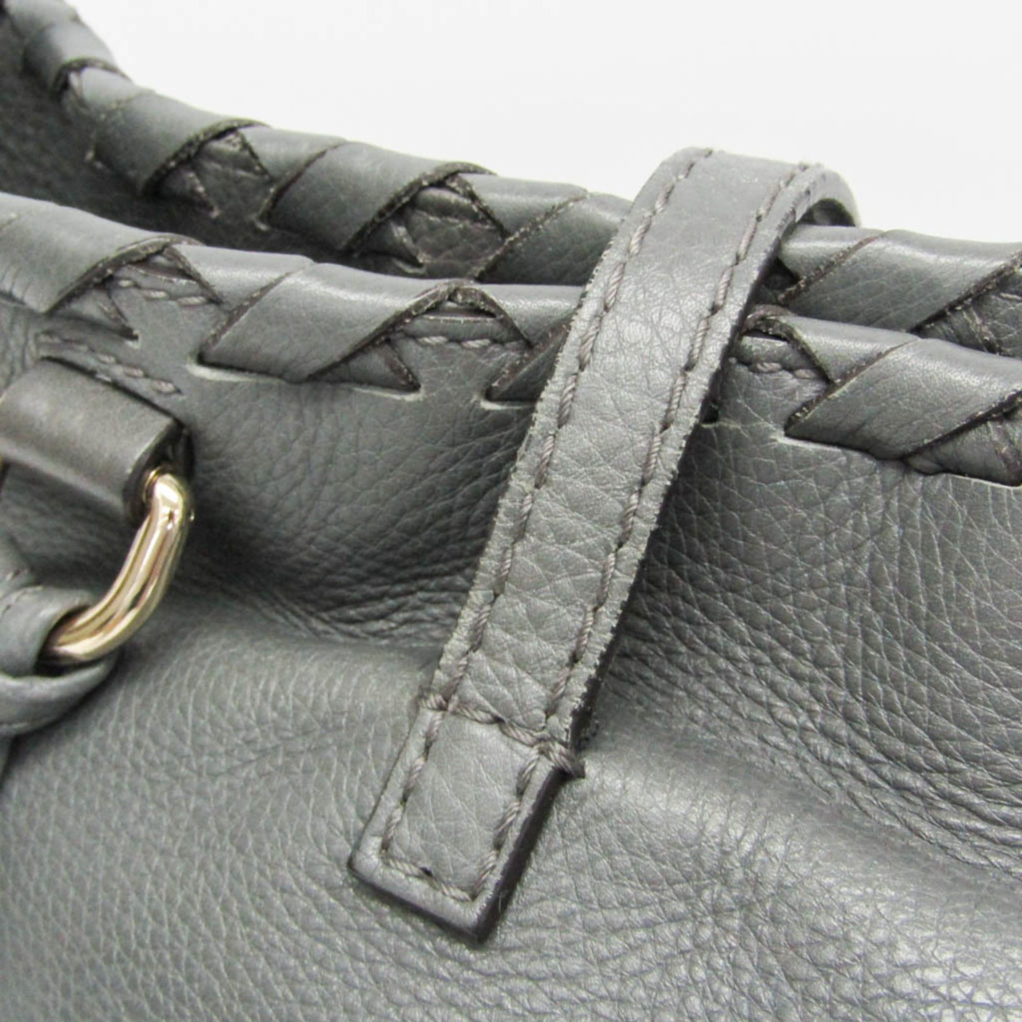 Gucci Gucci Bamboo Tassel 354665 Women's Leather Tote Bag Gray Size ONE SIZE - 11 Thumbnail