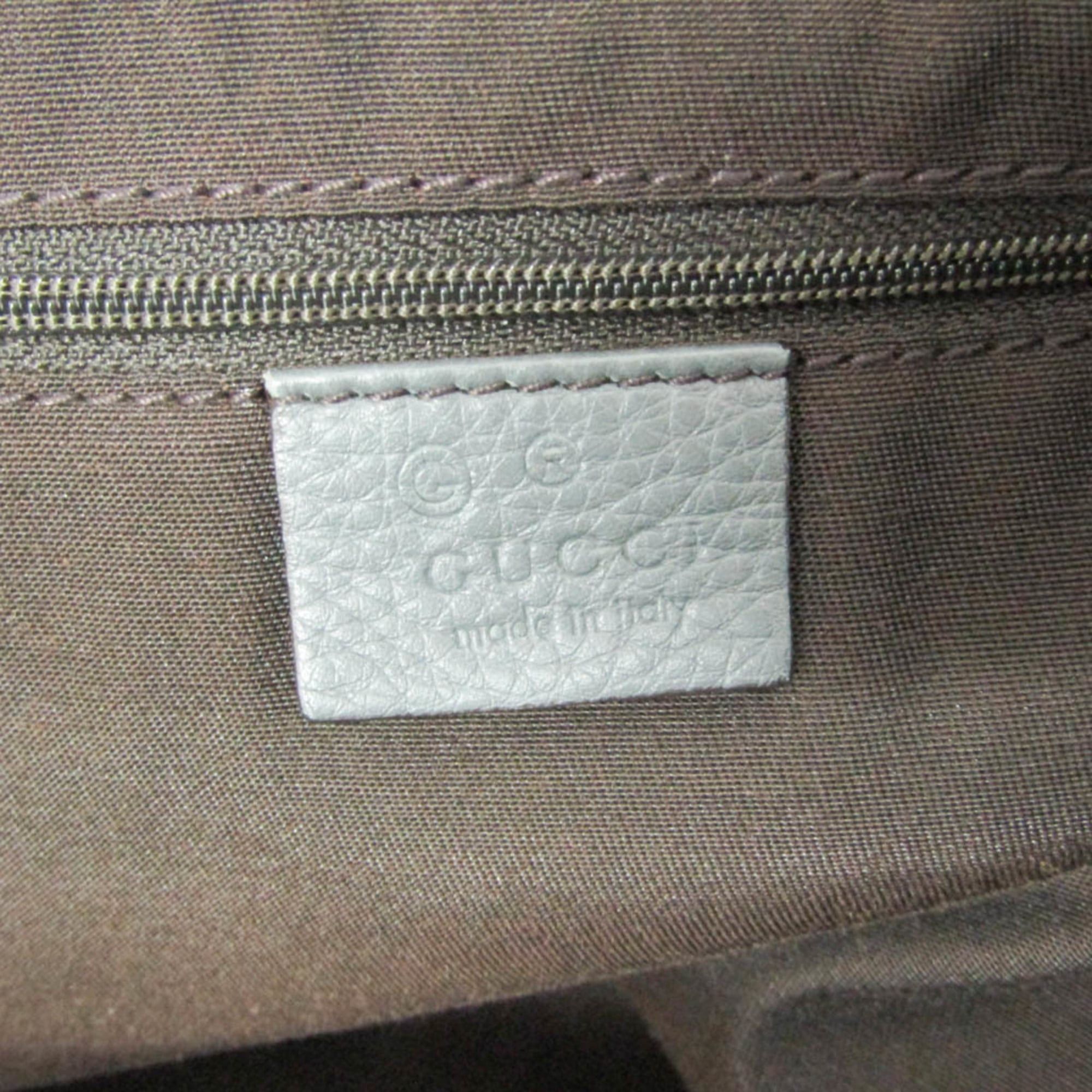 Gucci Gucci Bamboo Tassel 354665 Women's Leather Tote Bag Gray Size ONE SIZE - 15 Thumbnail