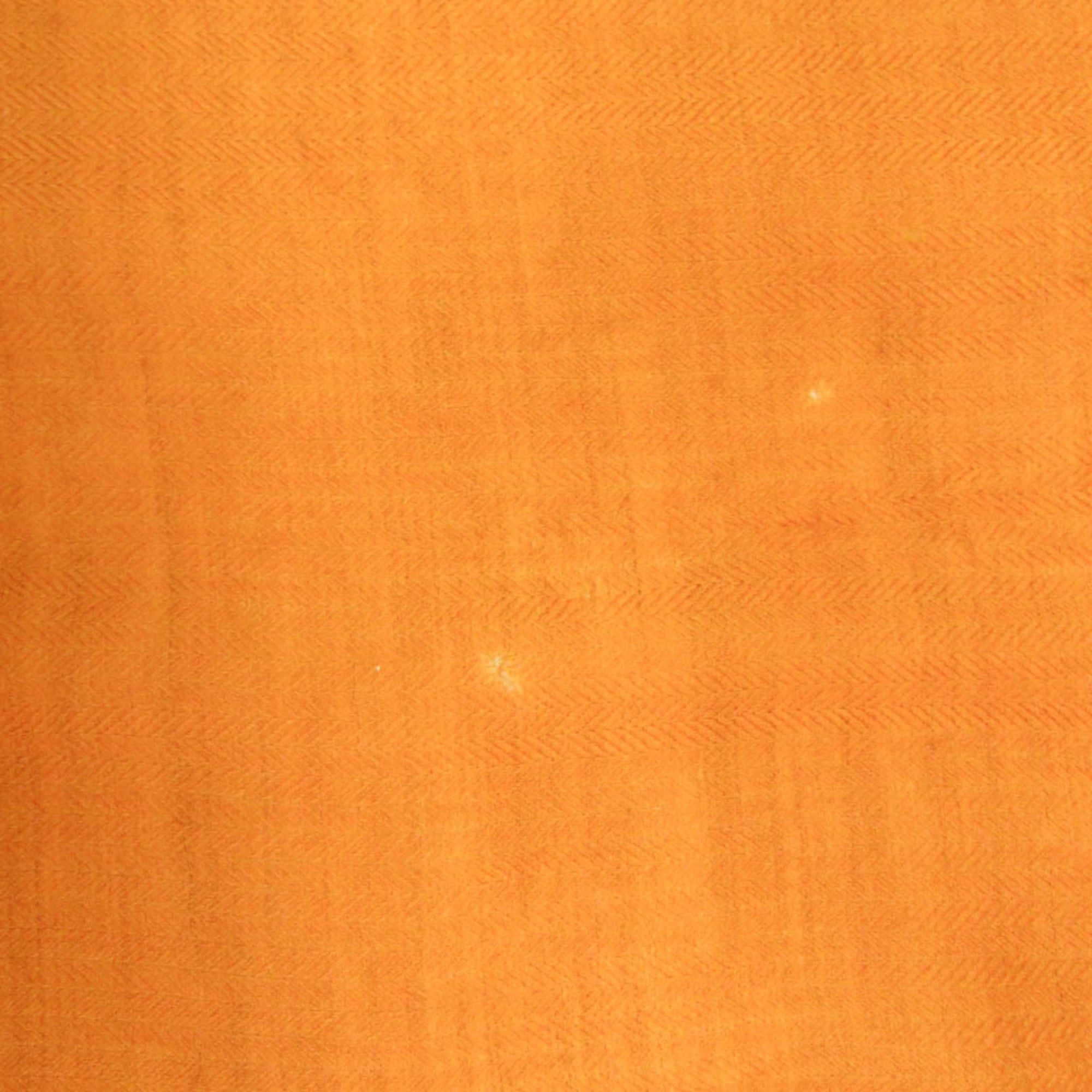 Hermes Hermes Women,Men Cashmere Wool Stole Orange Size ONE SIZE - 14 Thumbnail