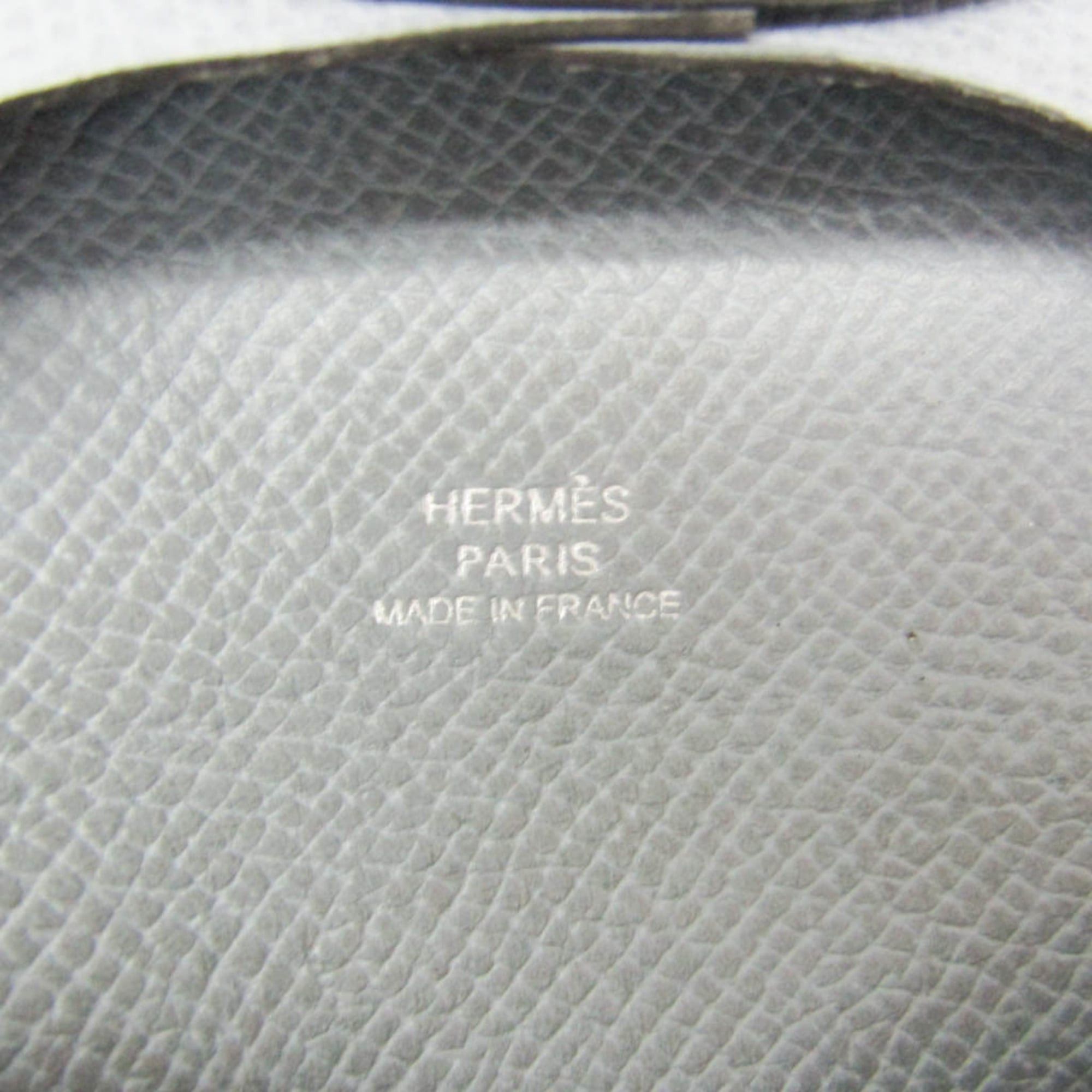 Hermes Hermes Bastia Women,Men Epsom Leather Coin Purse/coin Case Light Blue Gray Size ONE SIZE - 12 Thumbnail