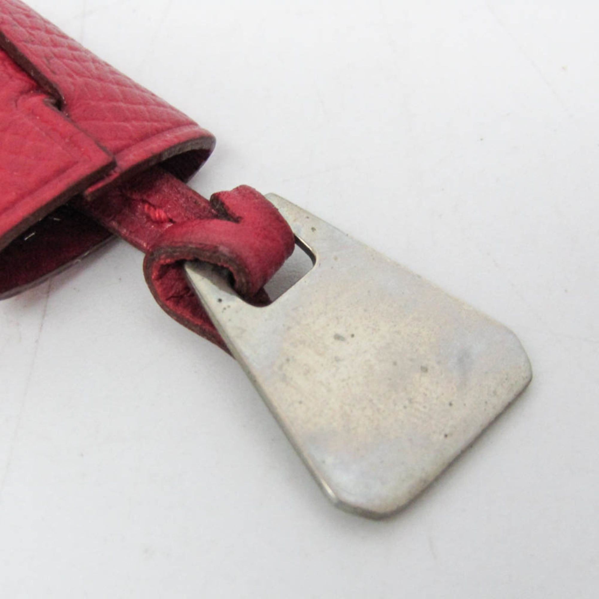 Hermes Hermes Mini Crochet Bag Charm Keyring (Silver,Red Color) Size ONE SIZE - 8 Thumbnail