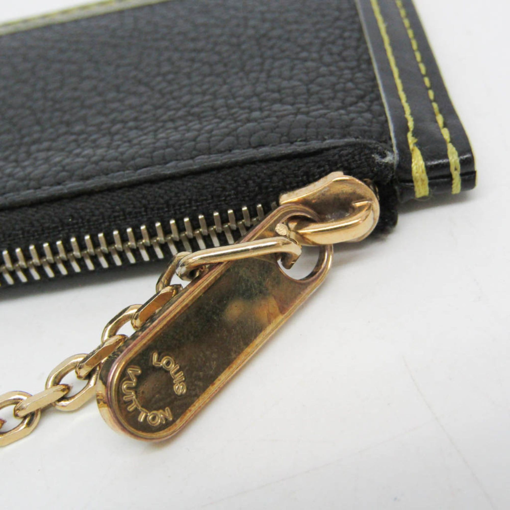 Louis Vuitton Louis Vuitton Suhali Key Pouch M91824 Women,Men Suhali Leather Coin Purse/coin Case Noir Size ONE SIZE - 8 Thumbnail