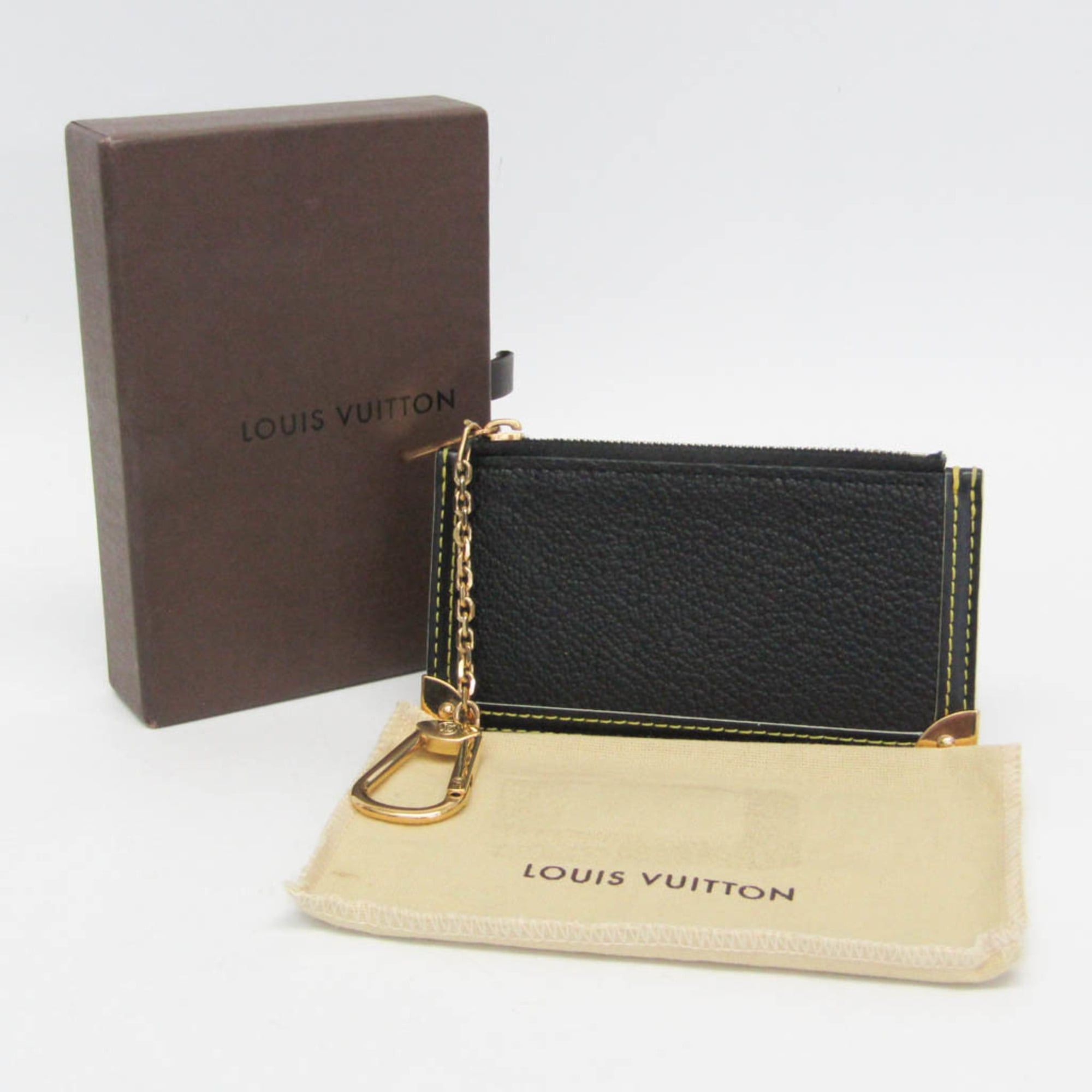 Louis Vuitton Louis Vuitton Suhali Key Pouch M91824 Women,Men Suhali Leather Coin Purse/coin Case Noir Size ONE SIZE - 2 Thumbnail