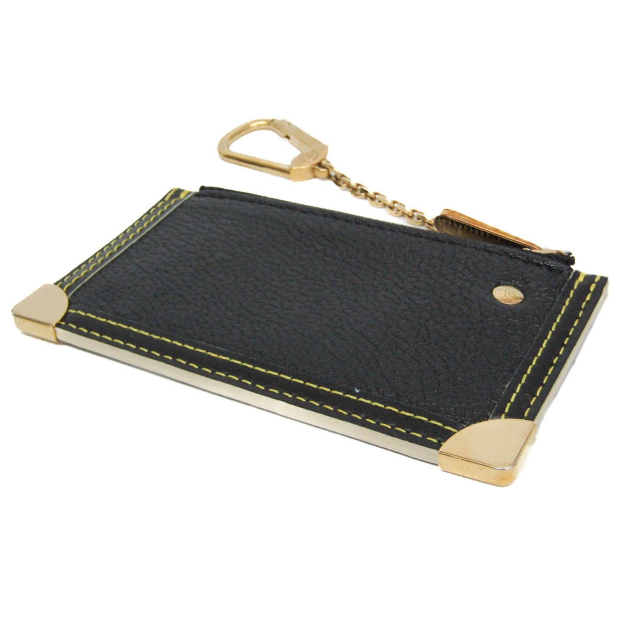 Louis Vuitton Louis Vuitton Suhali Key Pouch M91824 Women,Men Suhali Leather Coin Purse/coin Case Noir Size ONE SIZE - 3 Thumbnail